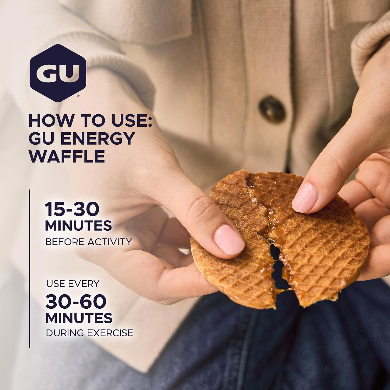 Detalle 2 de GU Energy Sports Nutrition Waffles, 16 Count