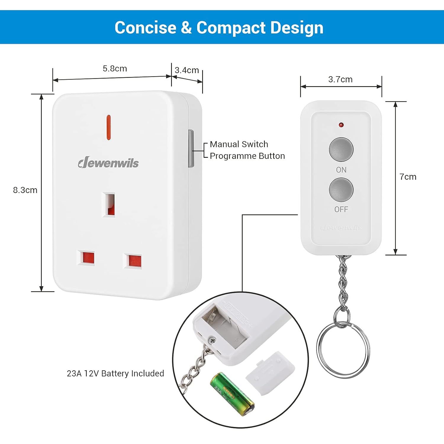 Thumbnail 6 de DEWENWILS Remote Control Socket 30m
