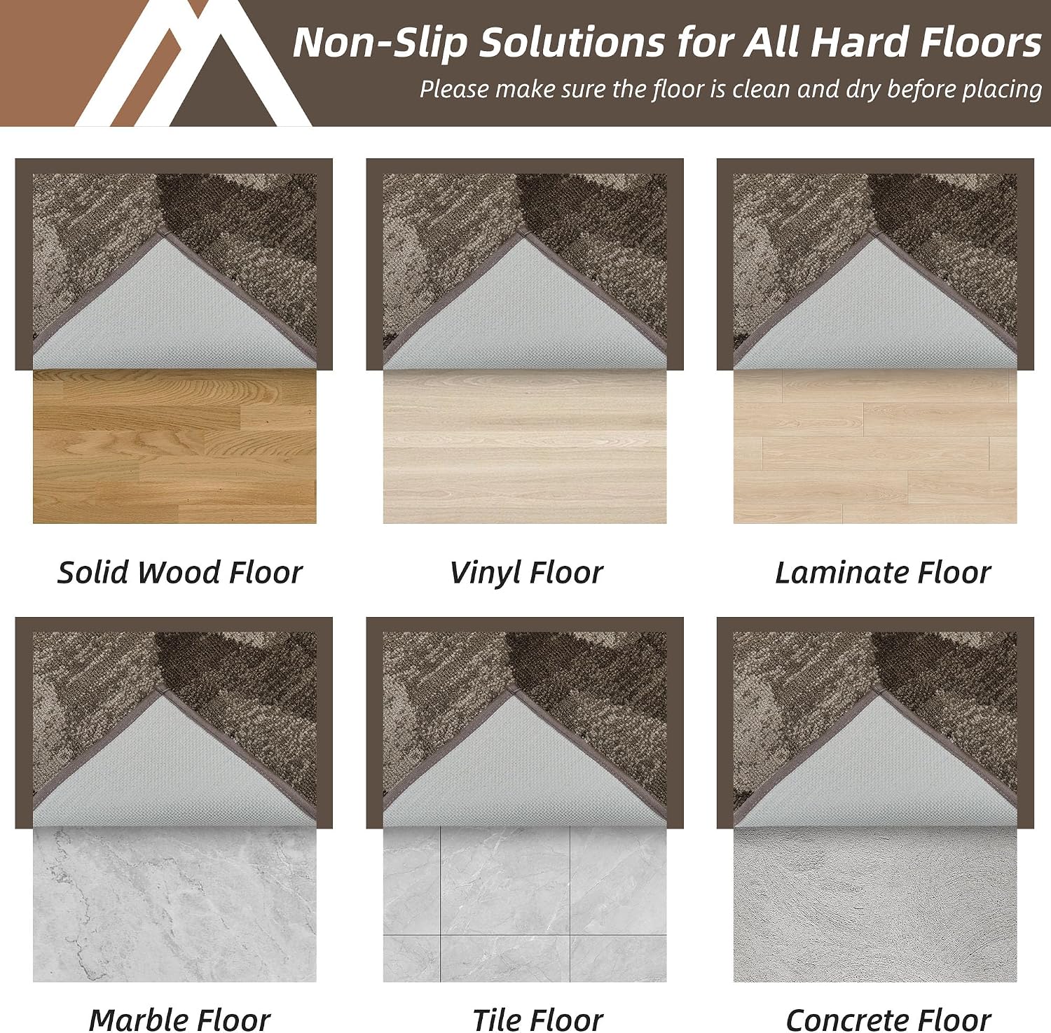 Detalle 2 de COSY HOMEER Dirt Trapper Door Mat for Indoor 60 x 90 cm