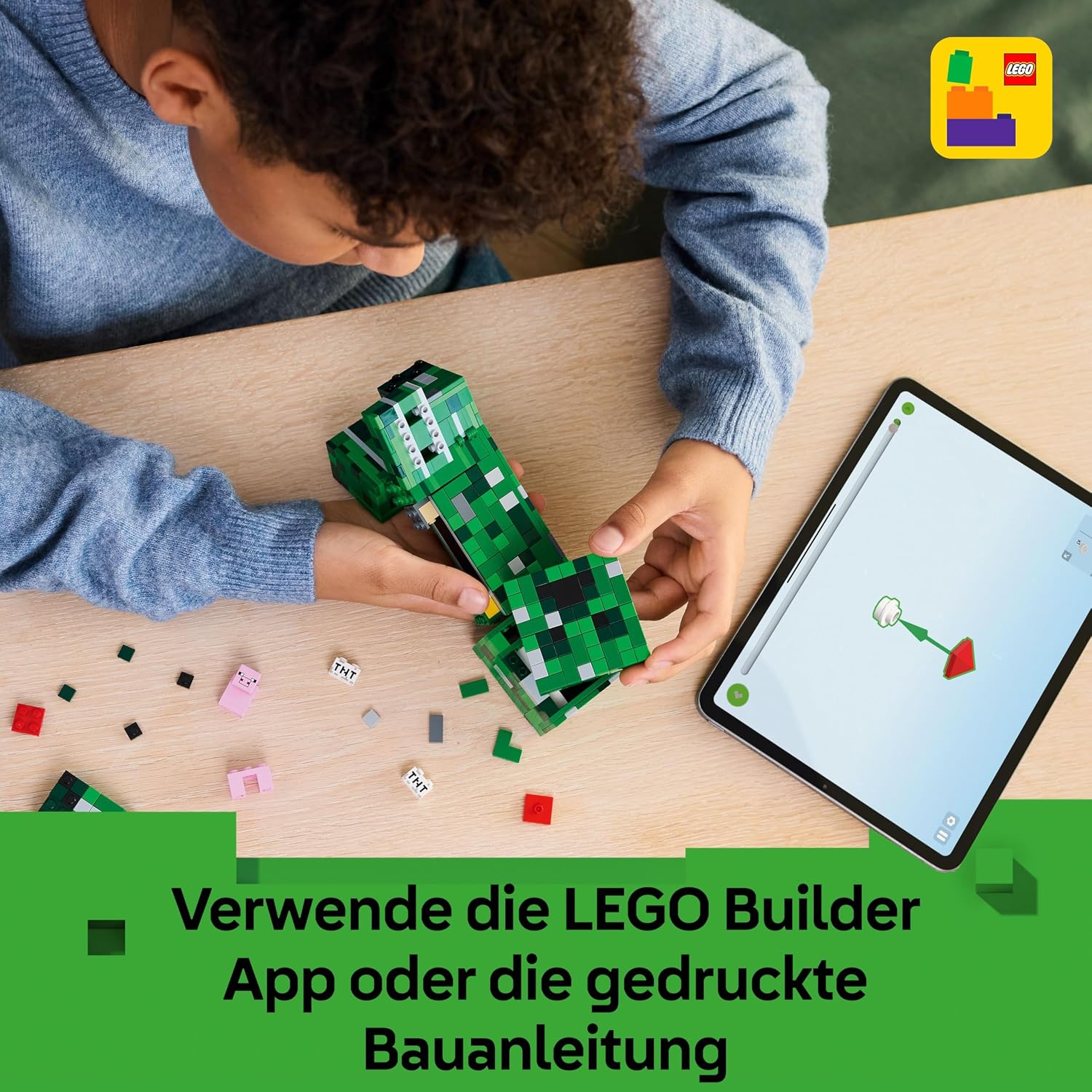 Thumbnail 6 de LEGO Minecraft Der Creeper (Modell 21276) – bewegliche Actionfigur mit TNT-Element