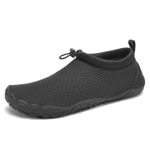 Detalle de Mishansha Herren Barfuß Wasserschuhe Massiv Schwarz Gr.42