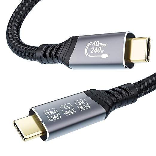 Detalle de EUDOBEL USB 4 Thunderbolt 3m 🌐 40Gbps 8K/4K Video