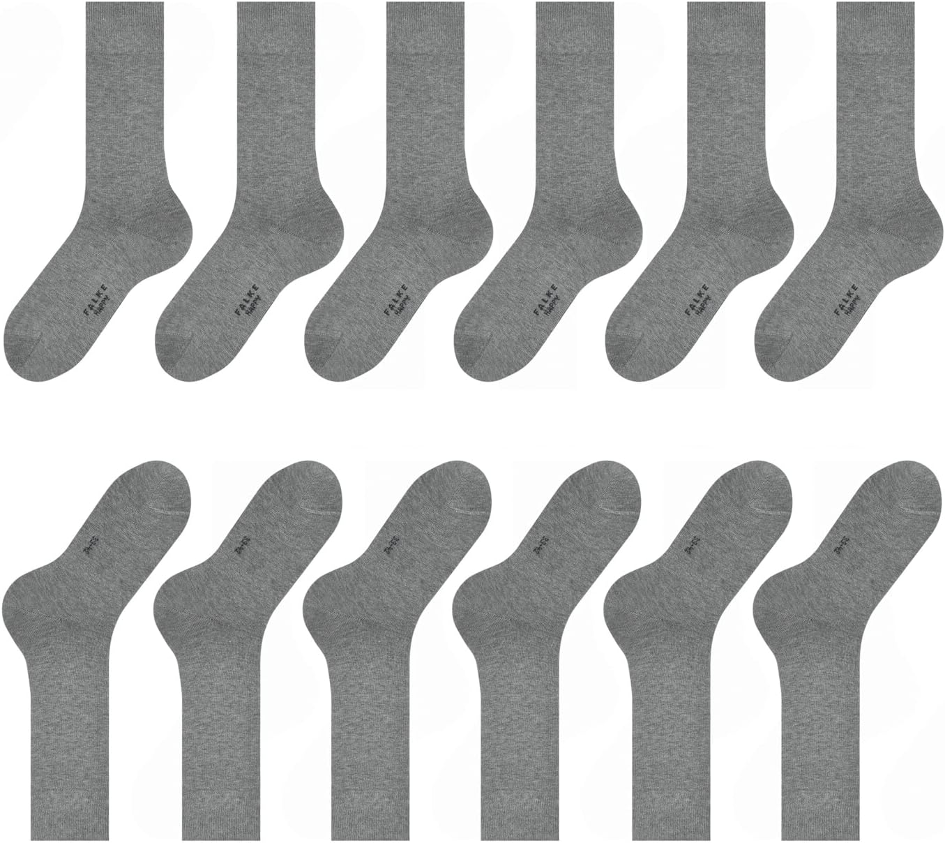 Detalle 1 de FALKE Happy Herrensocken aus Baumwolle, 6 Paar, atmungsaktiv und verstärkt