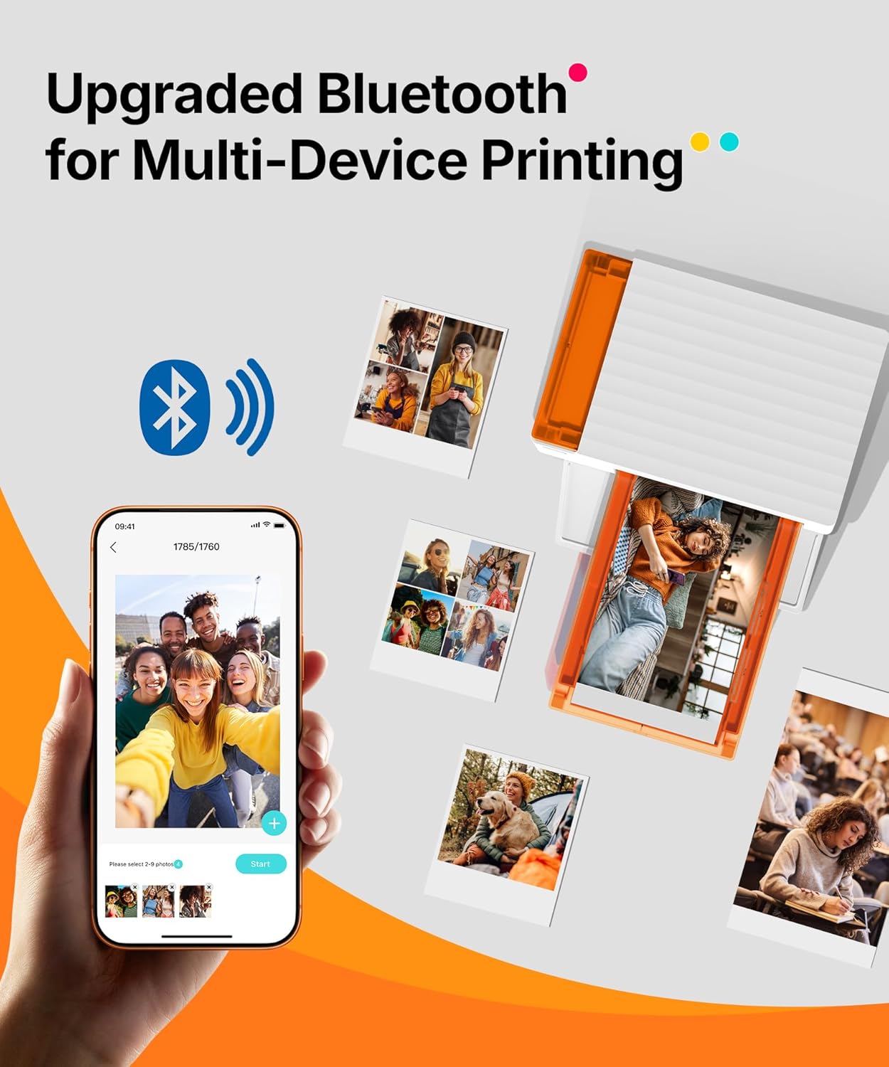 Thumbnail 2 de Liene Amber M110 Bluetooth Photo Printer 80-sheet bundle 📷