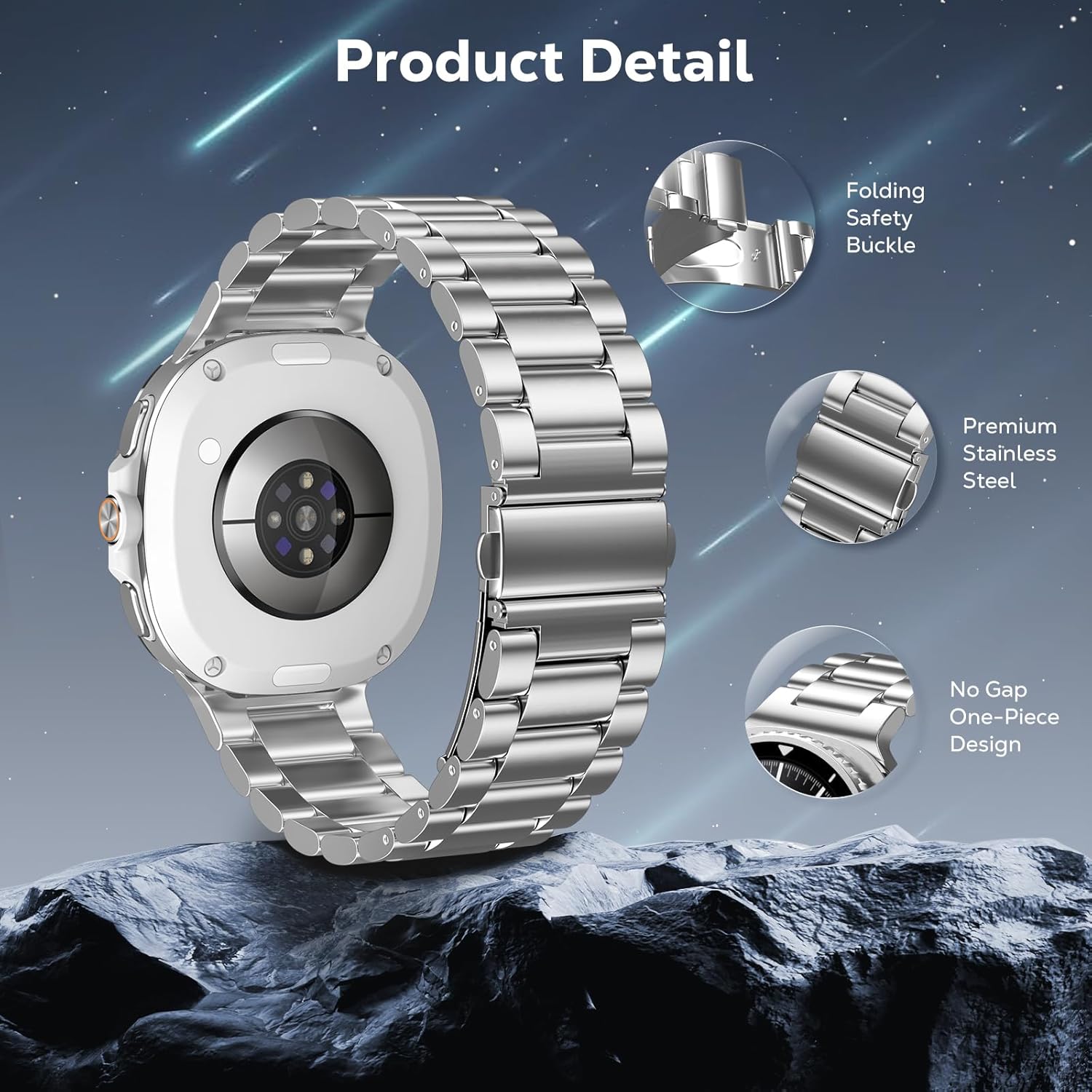 Thumbnail 2 de TiMOVO Cinturini in Metallo per Samsung Galaxy Watch 8 e Galaxy Watch 8 Classic (No Gap) — Acciaio Inossidabile, Regolabile