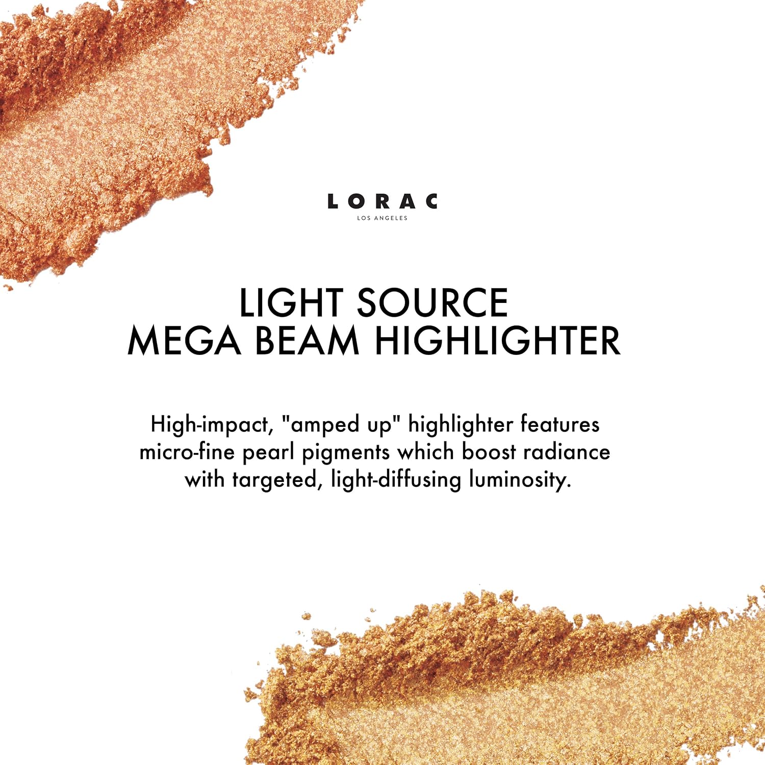 Detalle de LORAC Light Source Mega Beam Highlighter — Gilded Lily Gold 💄