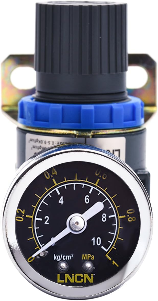 Thumbnail 6 de ZHONG AN Air Pressure Regulator with Gauge & Bracket for 1/4" NPT Air Compressor Systems