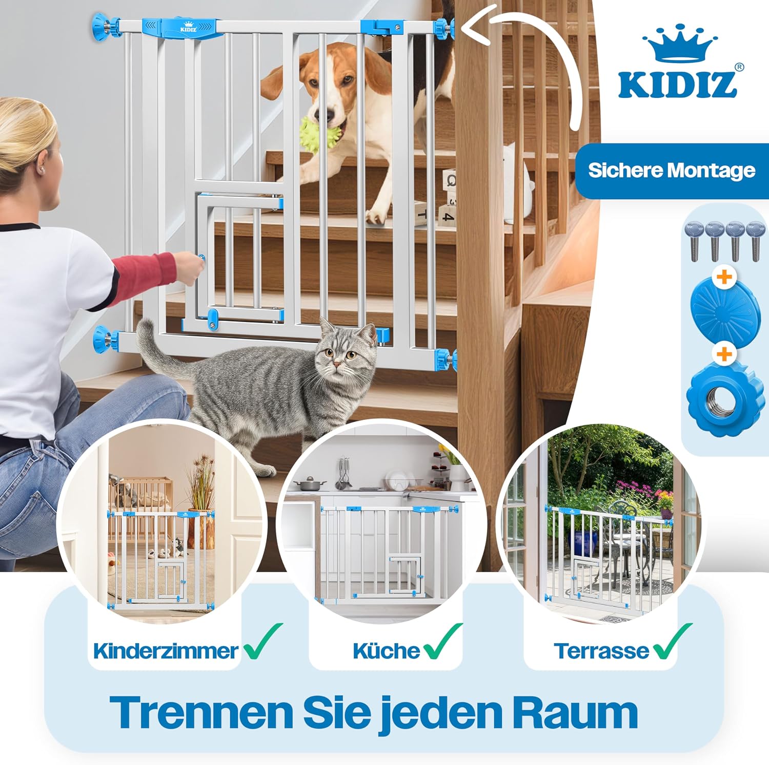 Thumbnail 4 de KIDIZ Absperrgitter zum Klemmen 74–80 cm