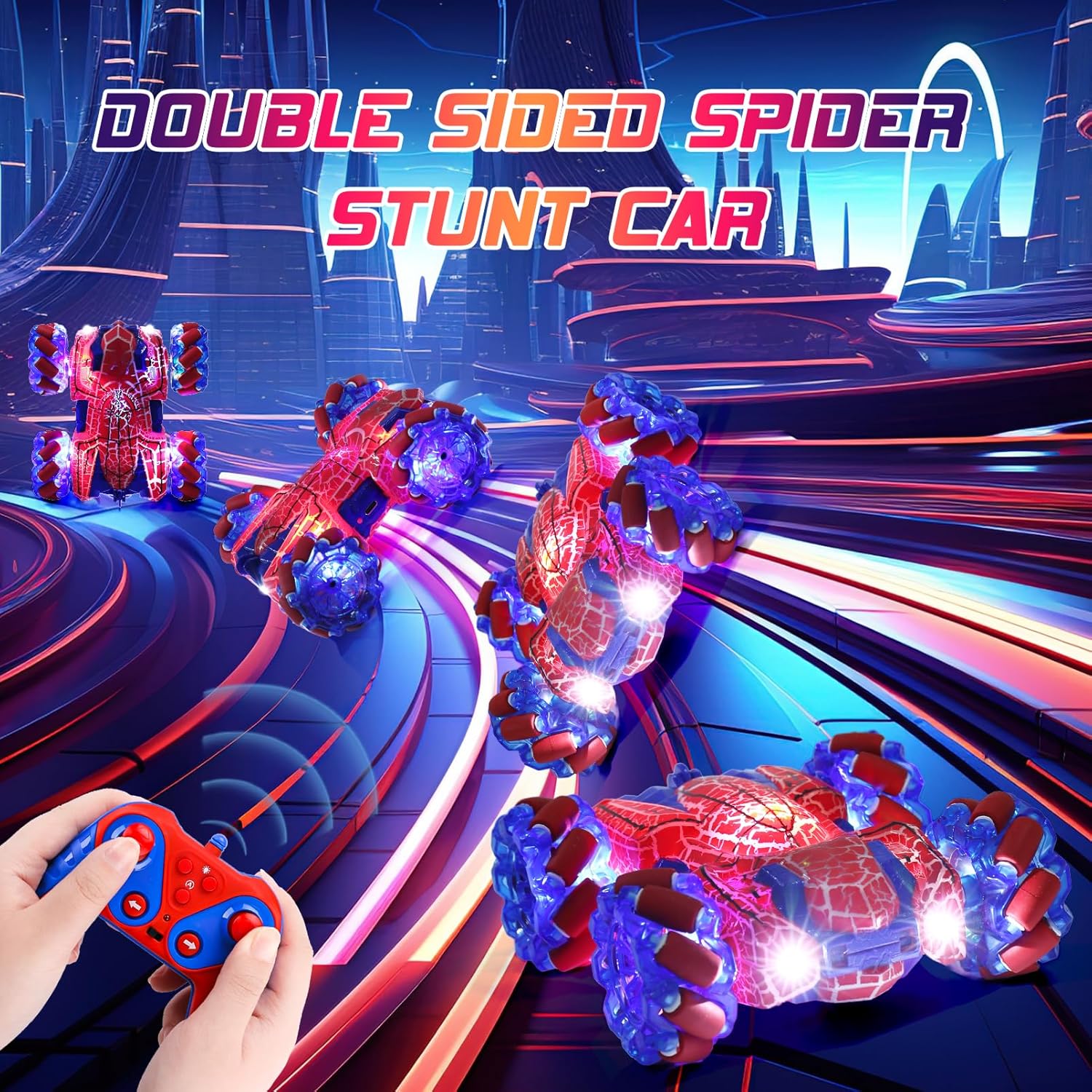Detalle de Spider Ferngesteuertes Auto – 4WD Monster Truck, 360° Drehung und Dual-Control