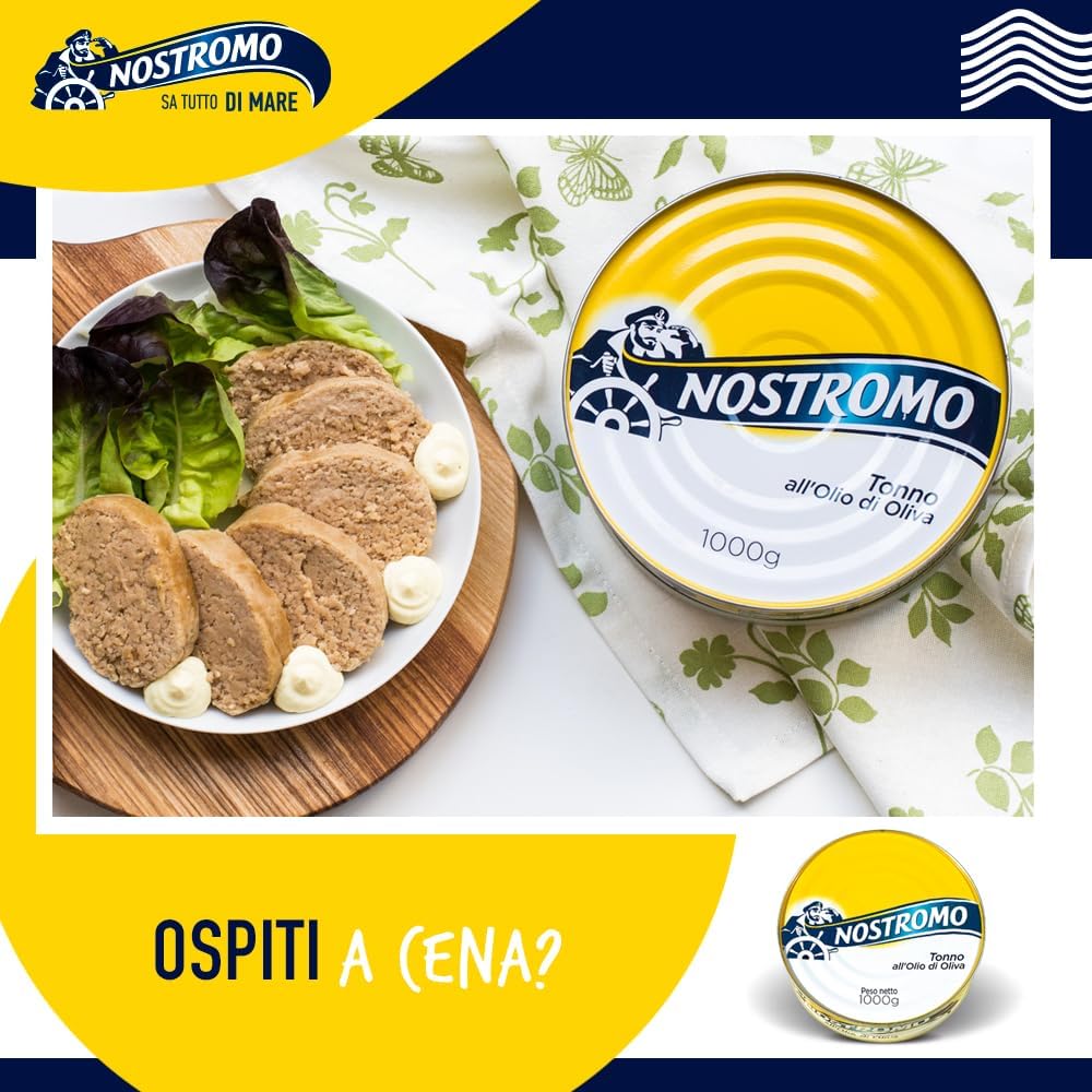 Thumbnail 3 de Nostromo Tonno all’Olio di Oliva 1kg – Lattina Maxi, Proteine e Semplicità senza Conservanti
