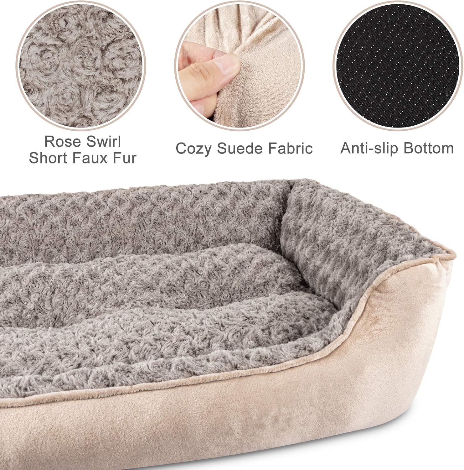 Detalle de JOEJOY Rectangle Dog Bed 30x24x9