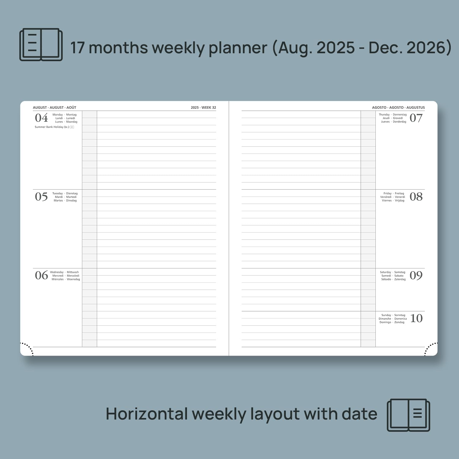 Thumbnail 2 de POPRUN Academic Diary 2025-2026 Large planner 📔