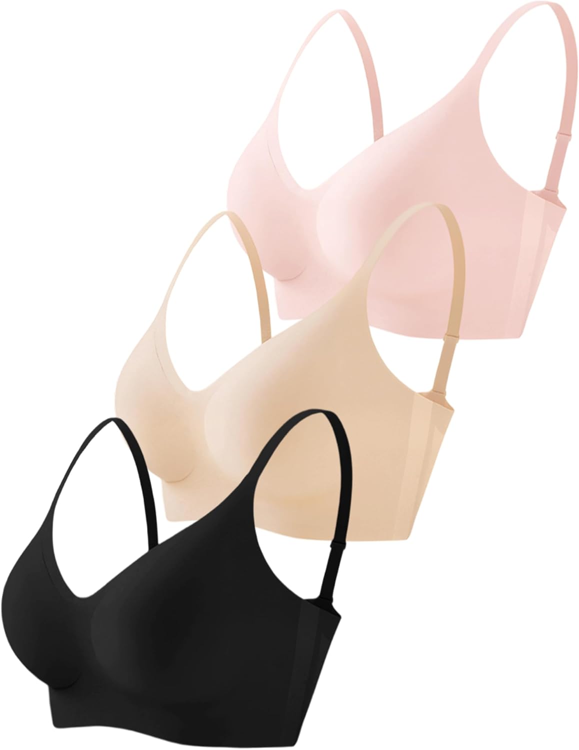 Detalle 2 de Quttlzze Wireless Seamless Bralette 3-pack