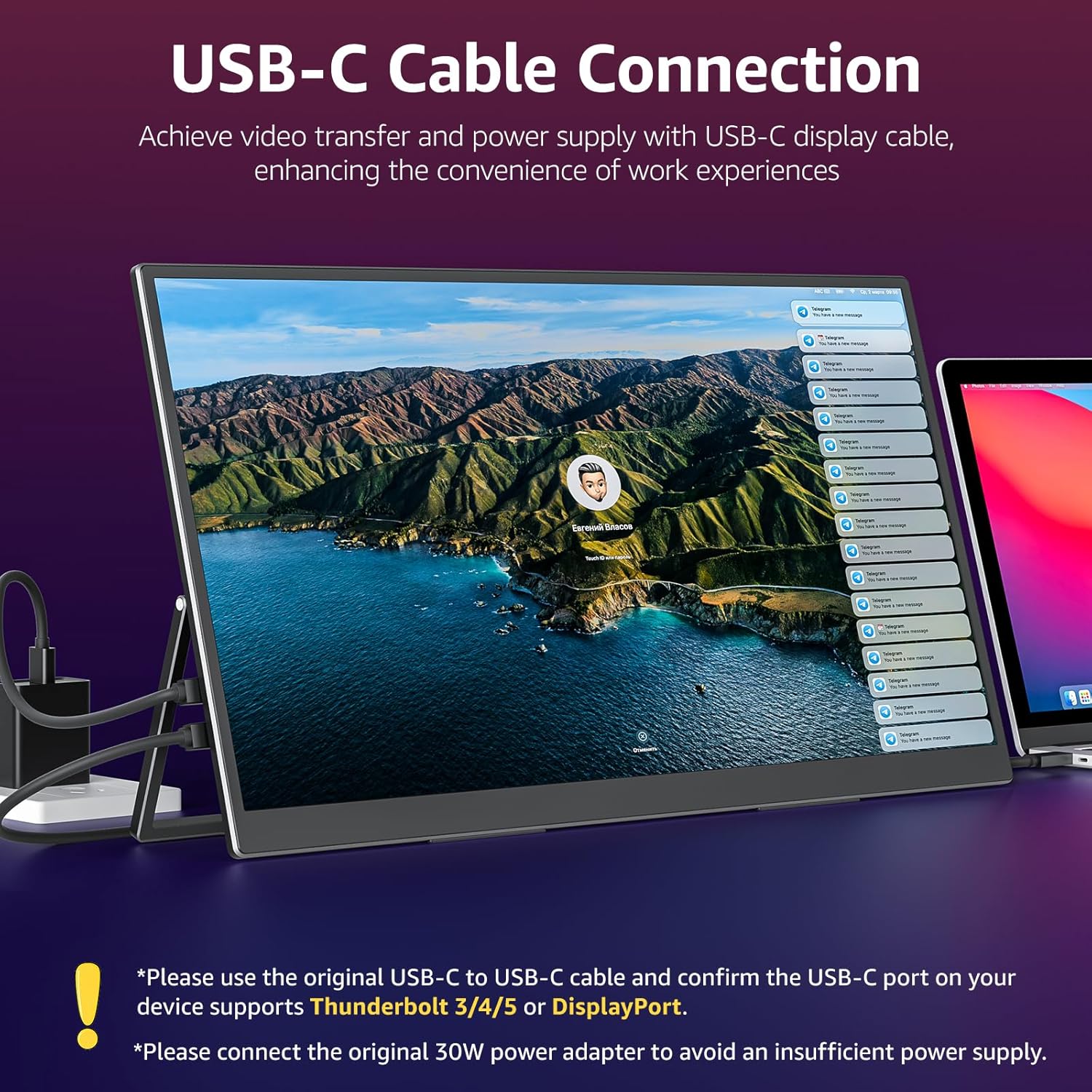 Thumbnail 1 de VisionOwl 18.5-Inch Portable Monitor