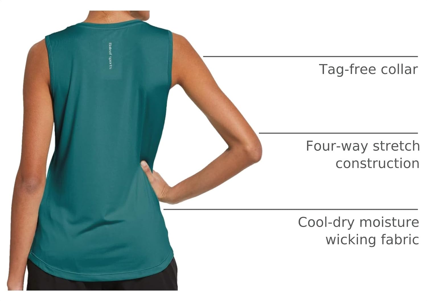 Thumbnail 3 de baleaf Workout Tank Tops for Women: Cool-Dry Sleeveless Running & Yoga Active Shirts
