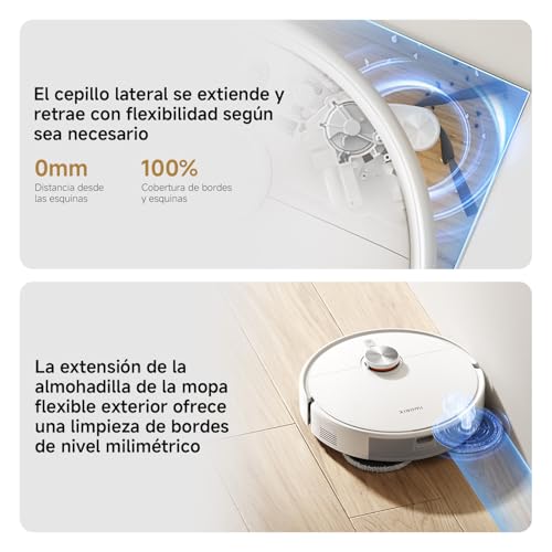 Detalle de XIAOMI S40 Pro: Robot aspirador con fregado y brazos extensibles