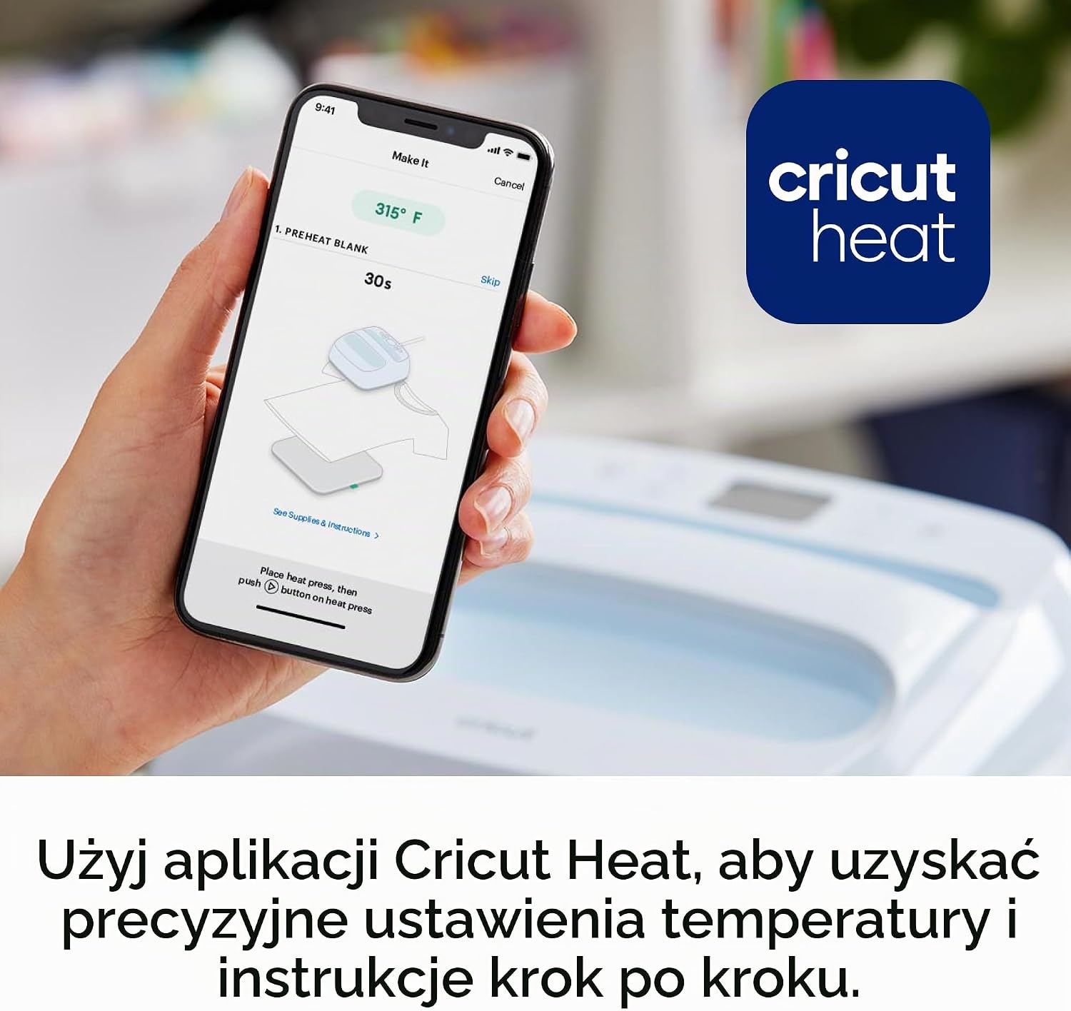 Detalle 2 de Cricut EasyPress 3 2009144 – prasa termiczna 30 × 25 cm, Bluetooth, 205°C