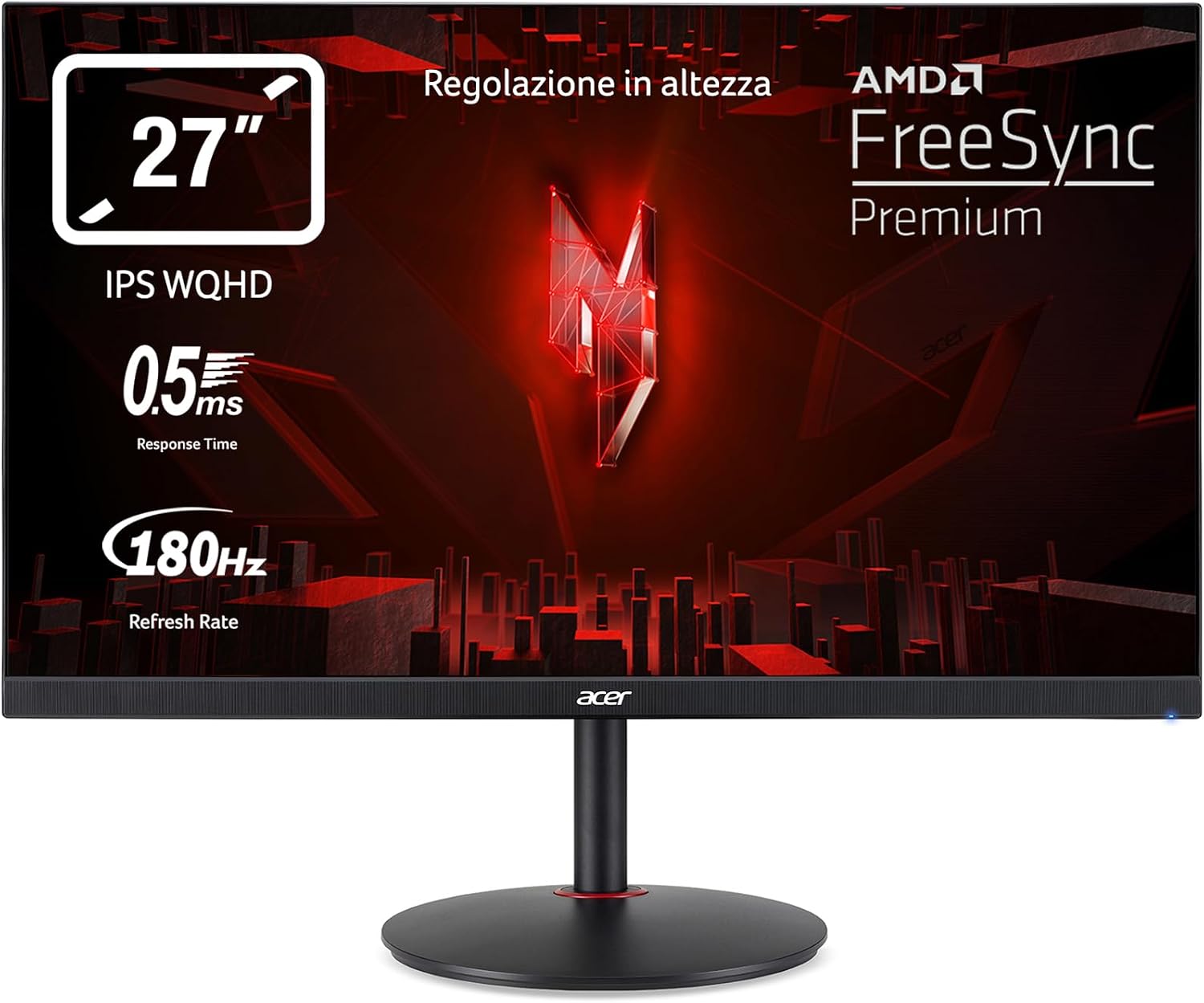 Detalle de acer Nitro XV271UM3bmiiprfx monitor gaming 27