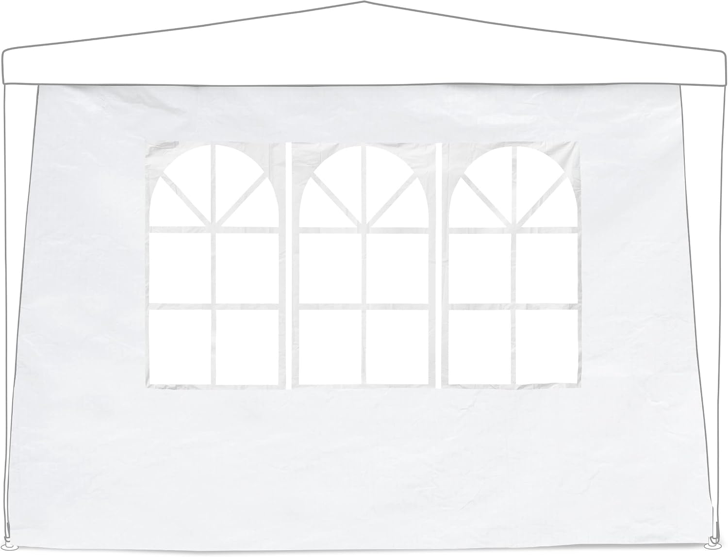 Thumbnail 6 de Relaxdays 10046032 Gazebo Side Panels, 6-Piece Waterproof White Set
