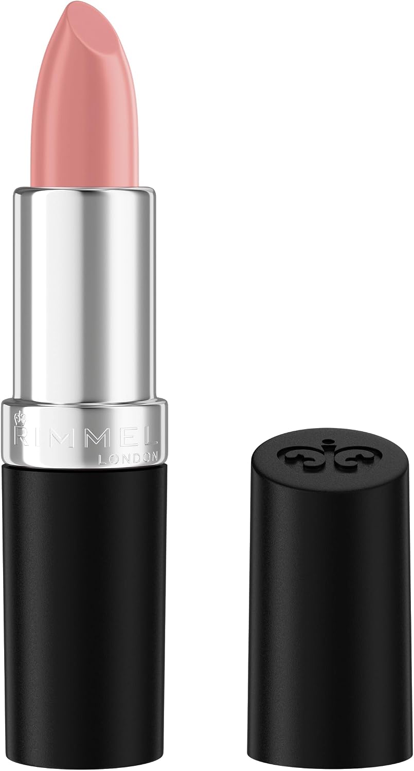 Detalle de Rimmel Lasting Finish Nude Collection Lipstick – Rossetto idratante a lunga tenuta, 4 g, tonalità Cappuccino Light