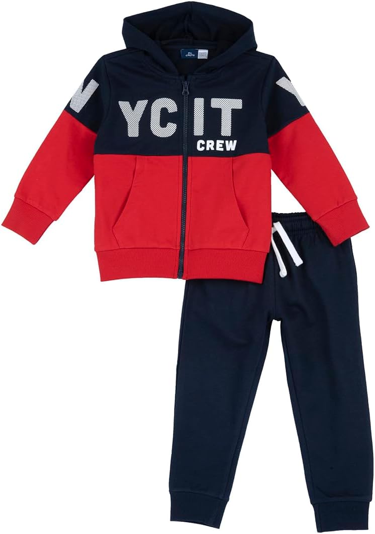 Chicco Completo Tuta Bambina e Bambino in Felpa con Cappuccio e Pantaloni