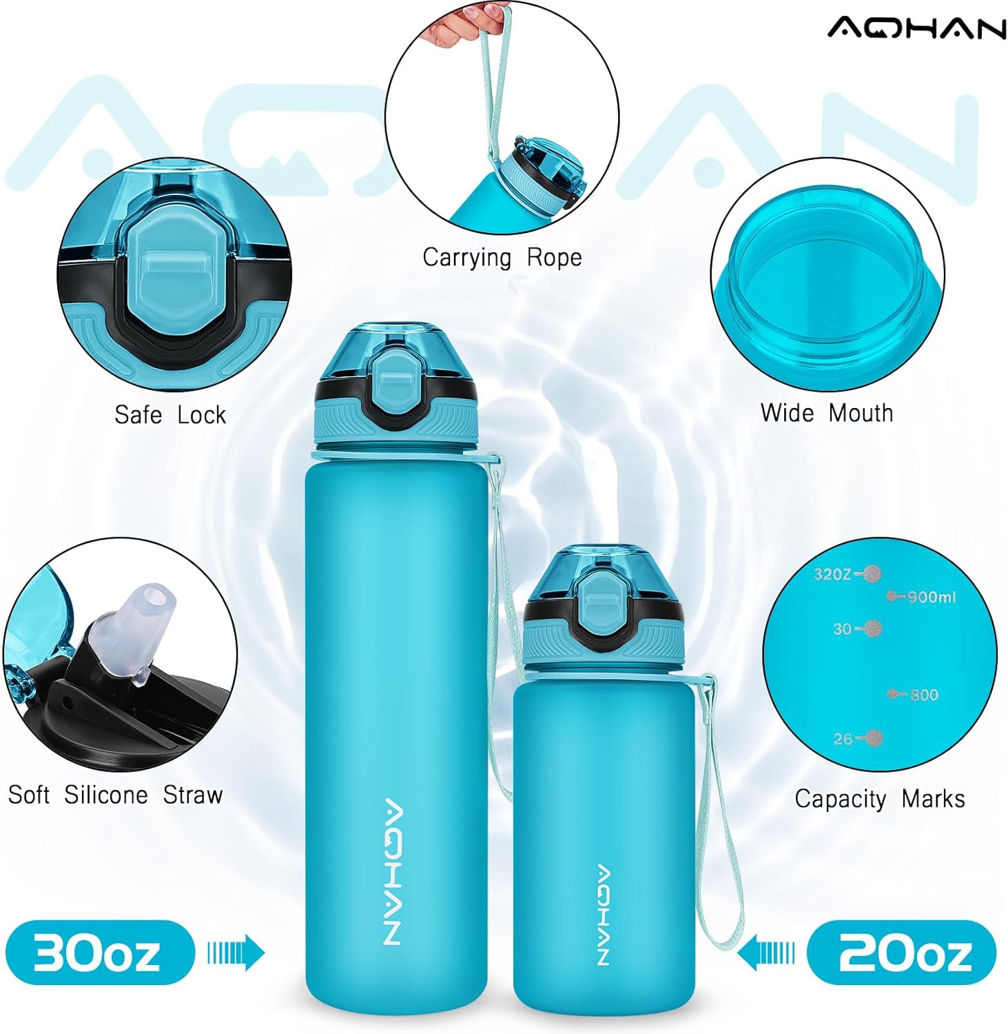 Thumbnail 1 de AOHAN 600ML water bottle