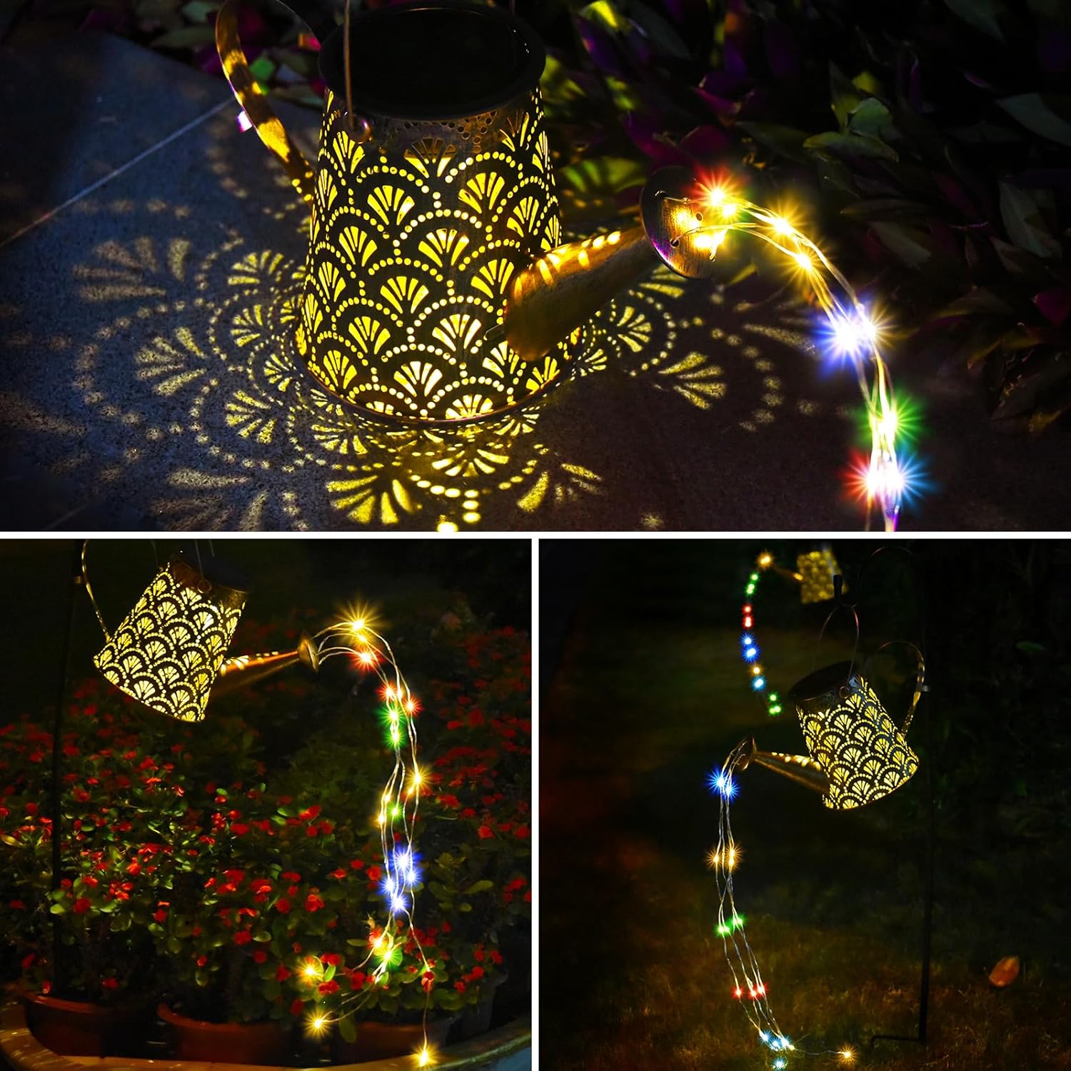 Thumbnail 2 de DeepDream Annaffiatoio solare LED impermeabile con catena vintage per giardino