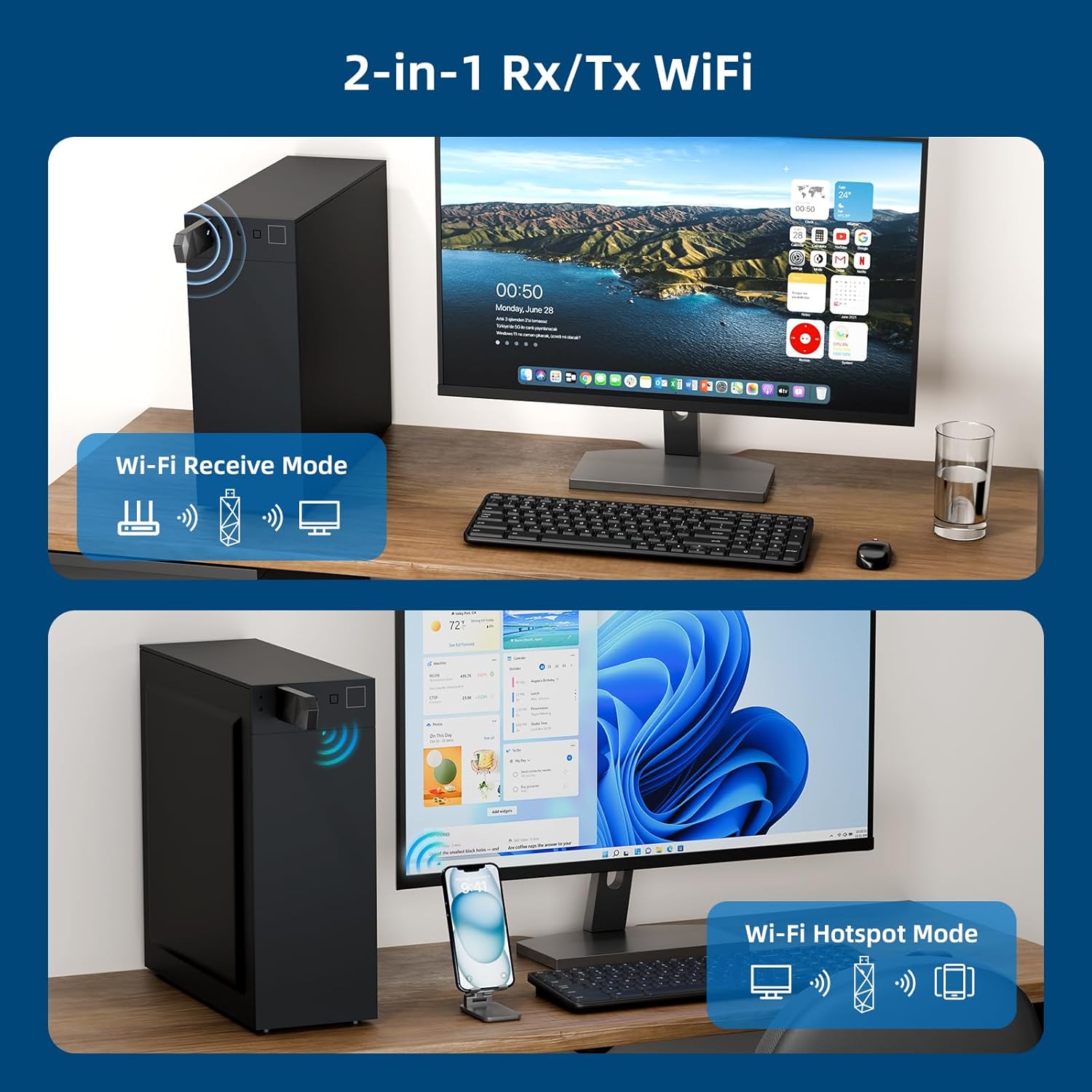Thumbnail 4 de DBIT AX1800 USB WiFi 6 Adapter