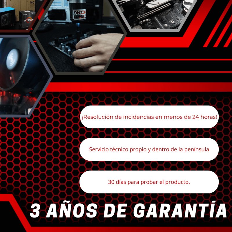 Thumbnail 2 de PC Racing Pack AMD Ryzen 5 5600G con Monitor 24" + Accesorios