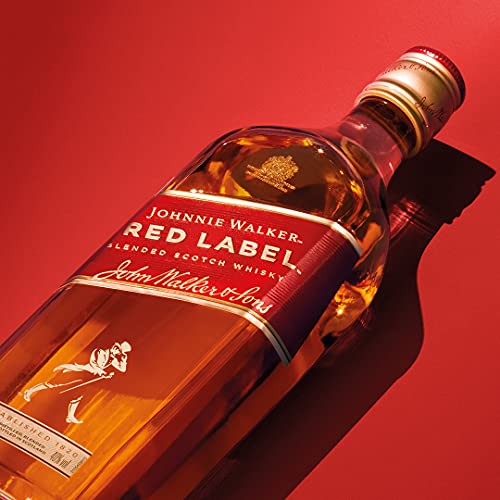 Detalle de Johnnie Walker Red Label 700 ml: whisky escocés blended para mezclar o disfrutar solo