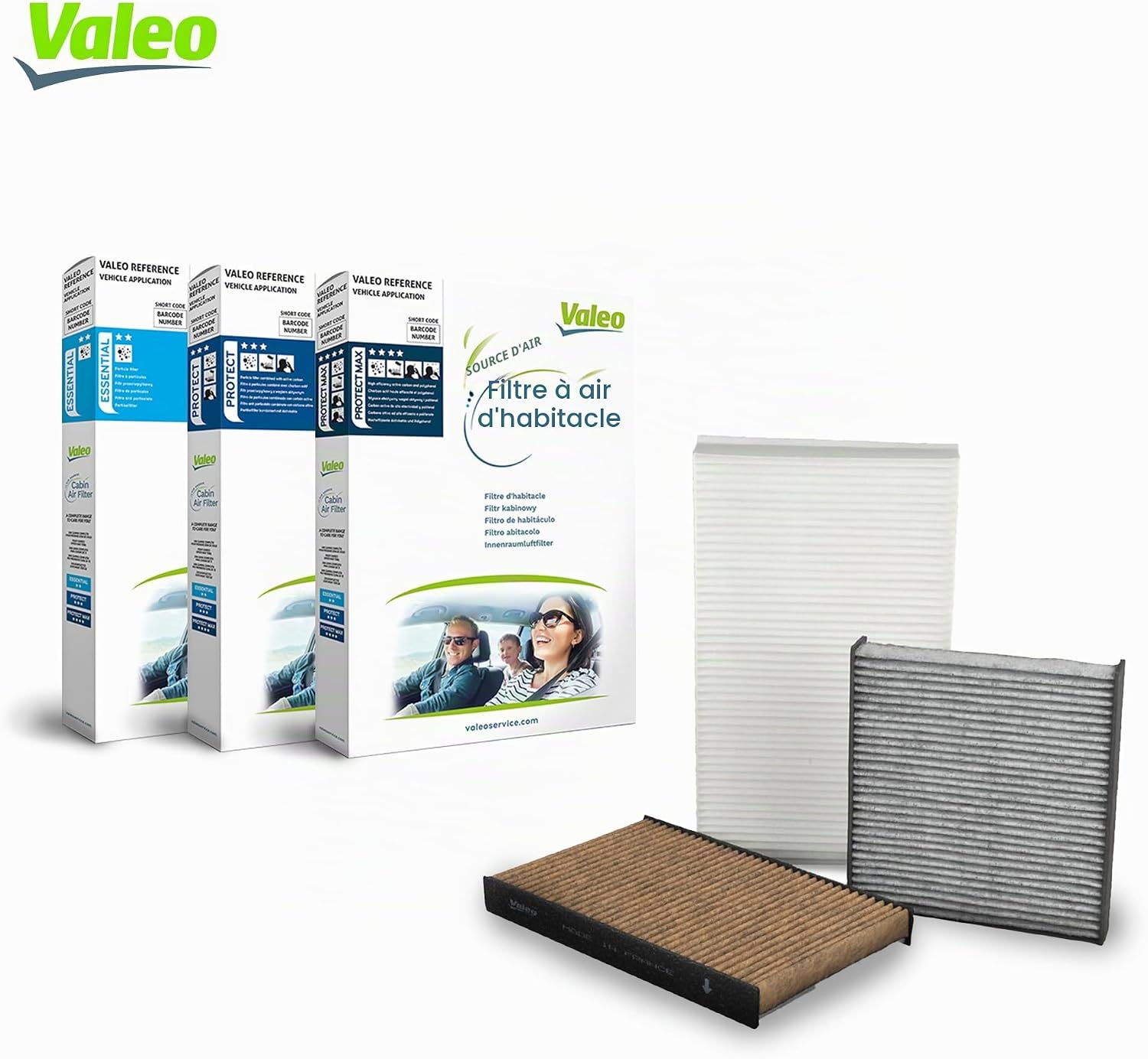 Detalle de VALEO 698683 Filtre d'habitacle PROTECT avec charbon actif — filtre pollen, poussière et odeurs