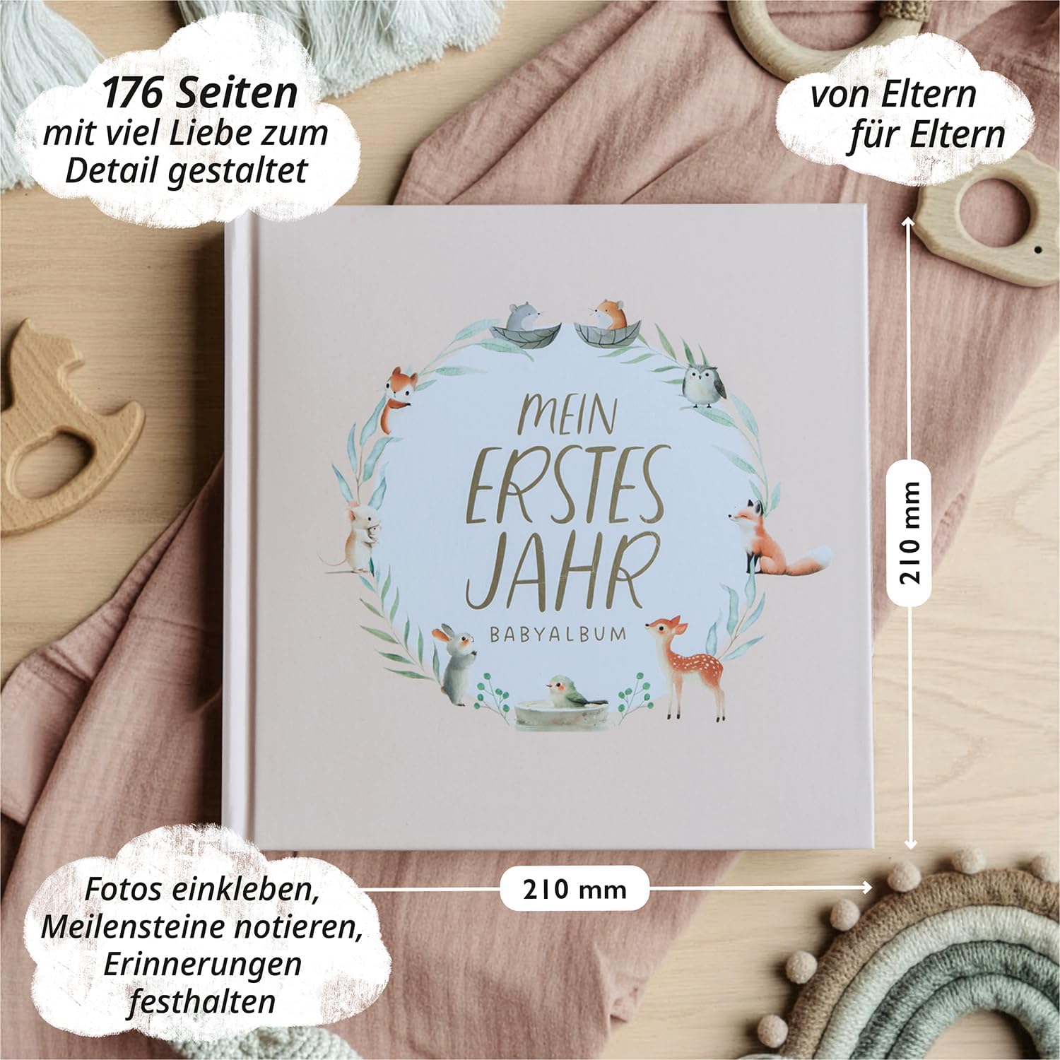 Thumbnail 1 de Mein erstes Jahr Babyalbum 176 Seiten 📘