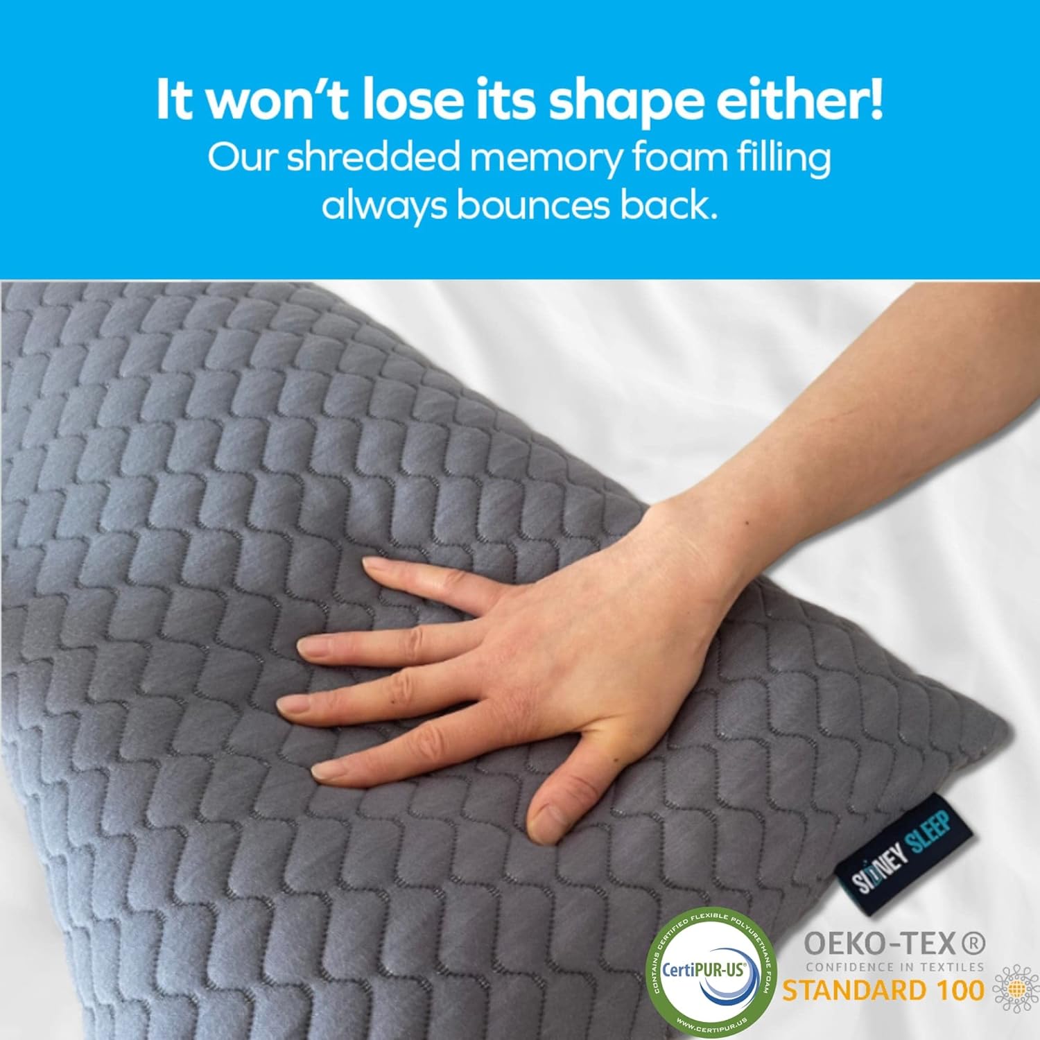 Thumbnail 6 de Sidney Sleep Adjustable Cervical Pillow Queen Size