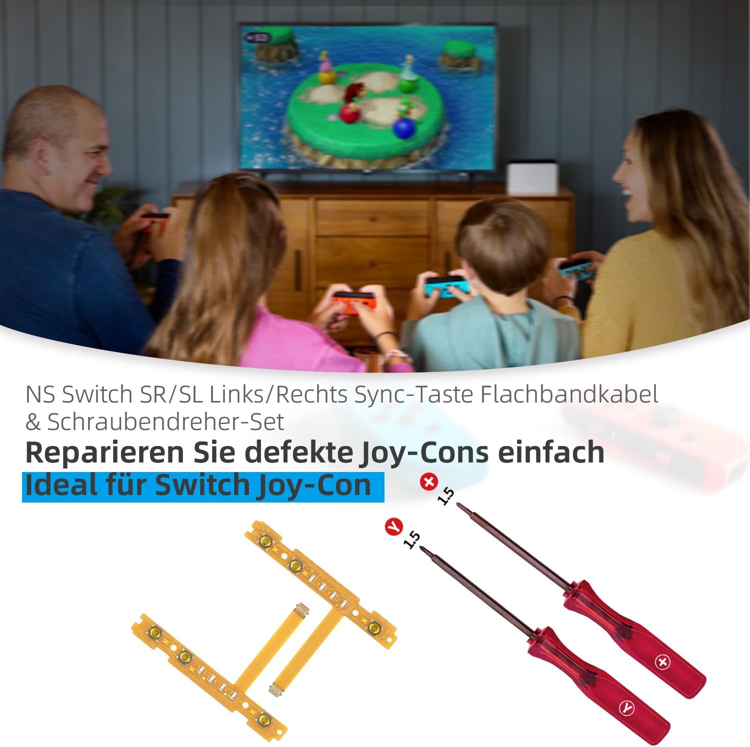 Detalle 2 de Tolesum Ersatz-SL/SR Synchron-Tastenbandkabel
