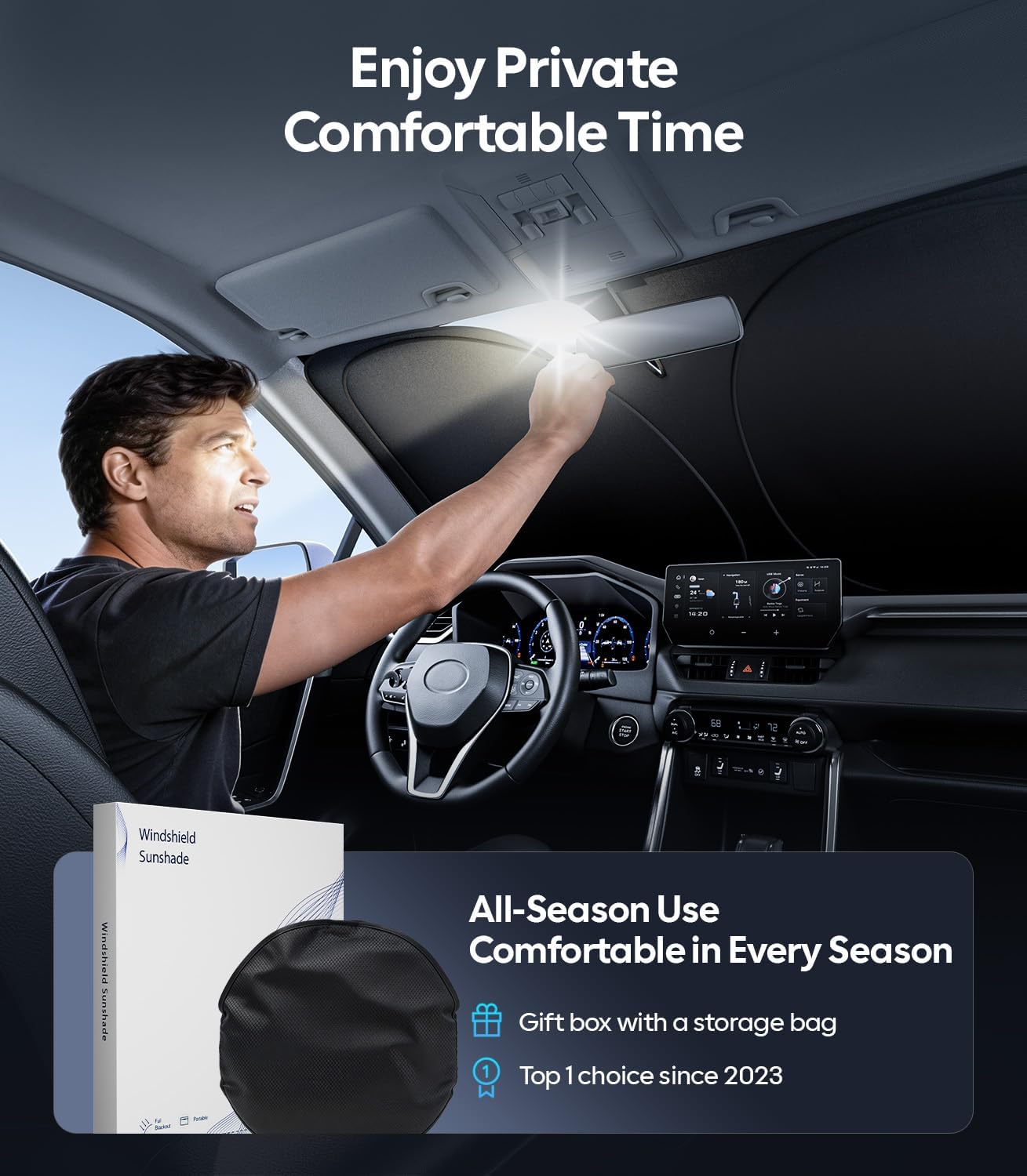 Detalle 2 de Wigoo Model Y Sunshade 2020-2026