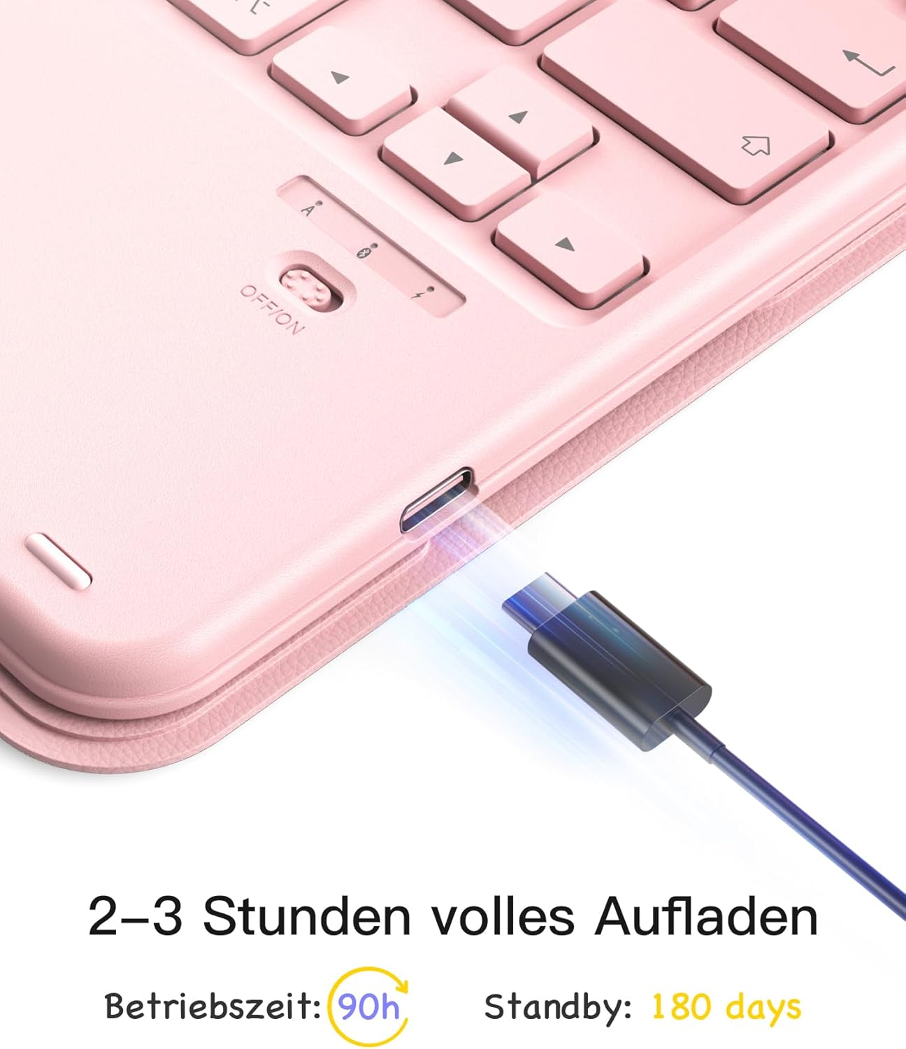 Thumbnail 5 de Inateck iPad 10. Generation Hülle mit Tastatur – kompatibel mit iPad 11. Gen bis Pro 11, inklusive Touchpad