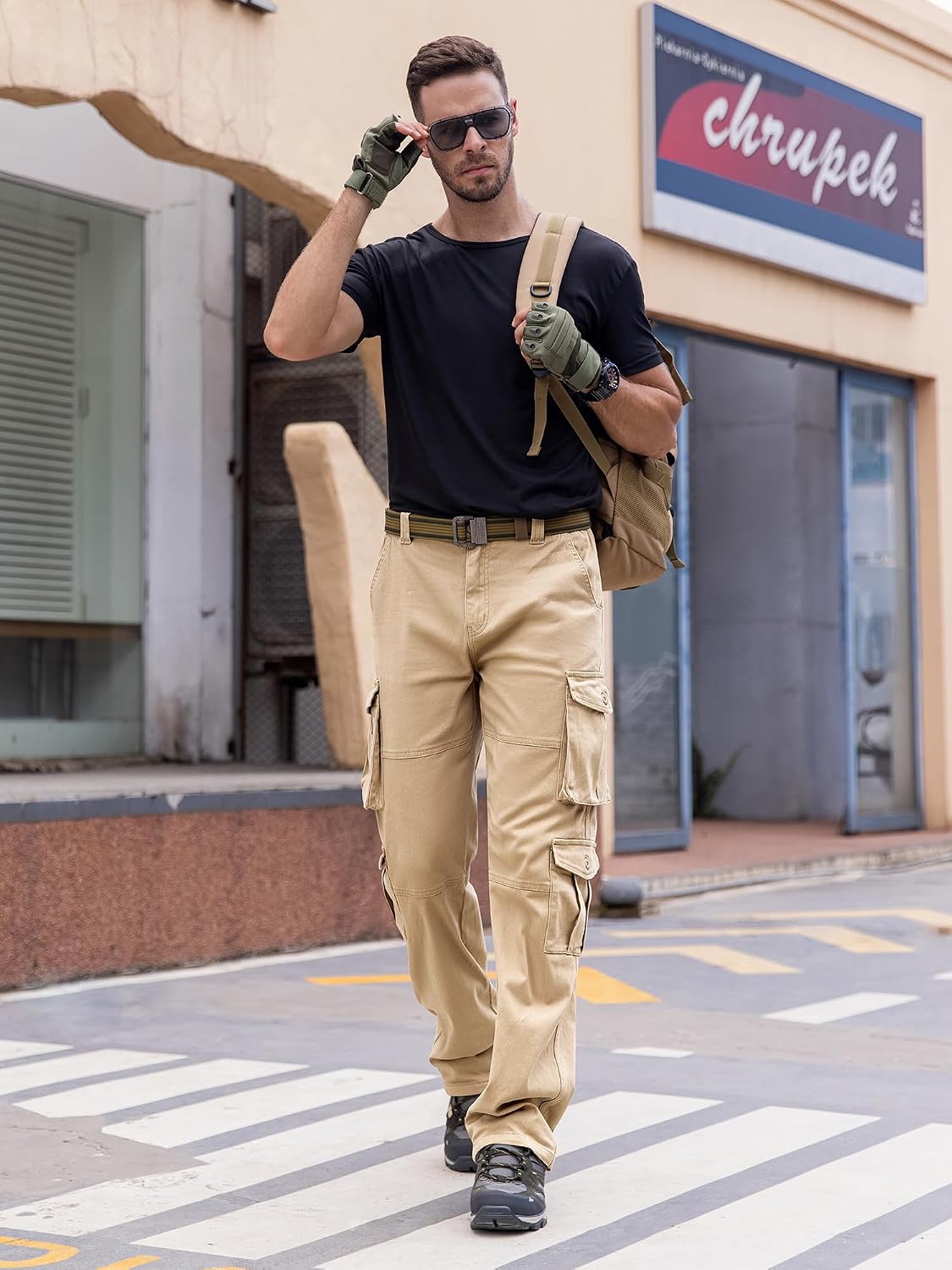 Detalle de Cargohose aus Baumwollmix für Herren