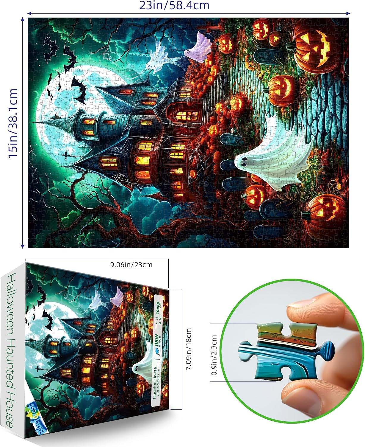 Detalle de Blueforest Halloween jigsaw puzzle, 1,000 pieces