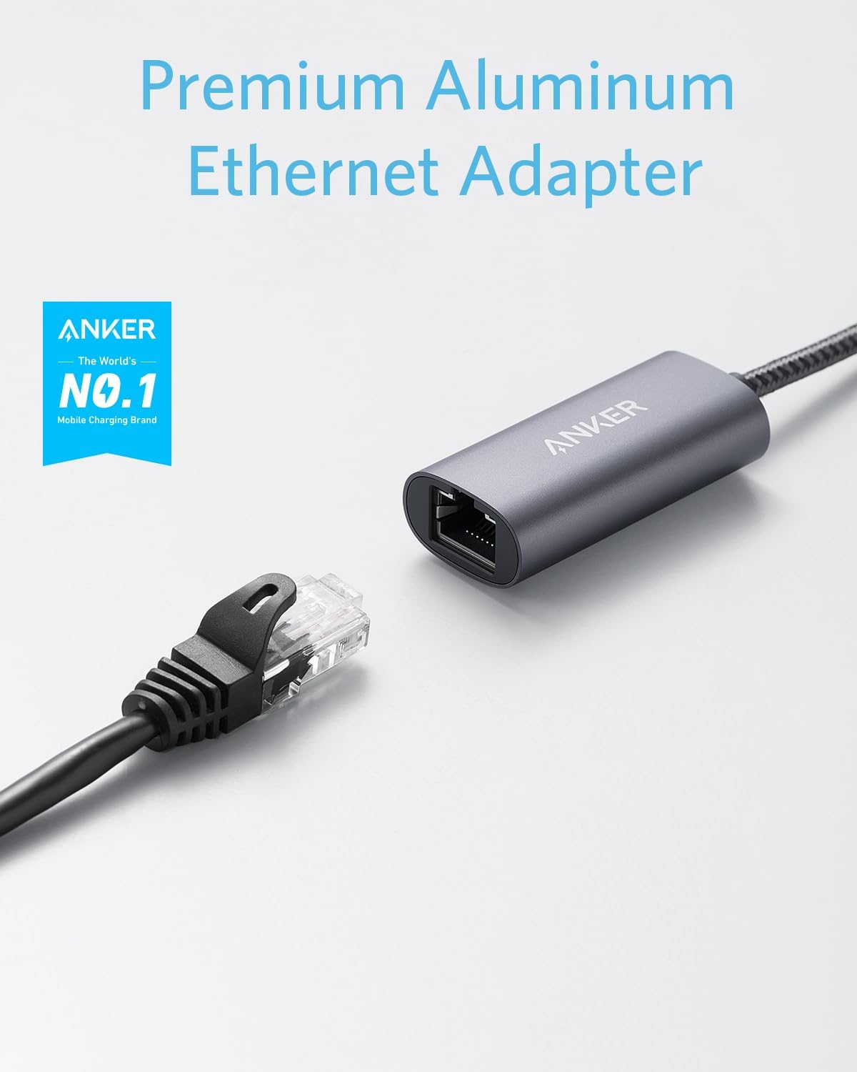 Thumbnail 1 de Anker USB C to Ethernet Adapter 1 Gbps 📡