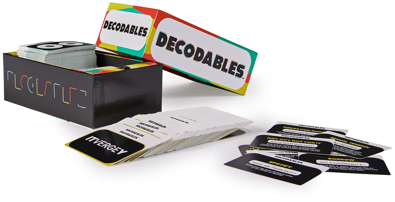 Thumbnail 5 de Spin Master Games Decodables „A Hysterical Adult Party Game“ – Kartenspiel mit verstecktem Satz ab 17 Jahren