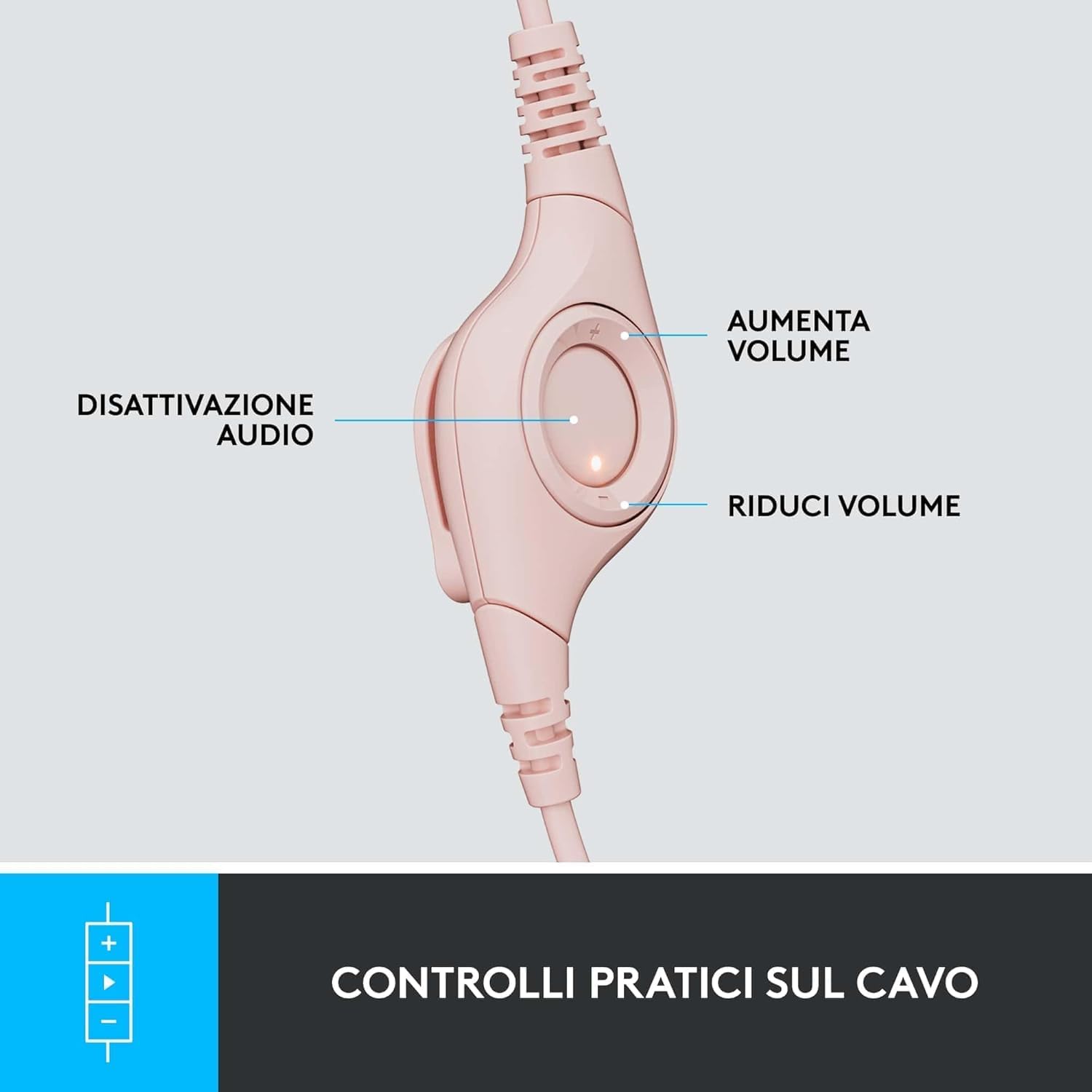 Thumbnail 3 de Logitech H390 cuffia USB 1,9 m