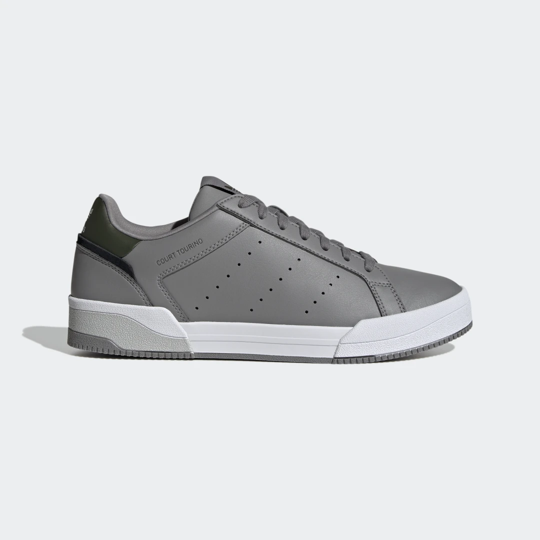 Detalle de Adidas Zapatilla Court Tourino – estilo y comodidad en gris