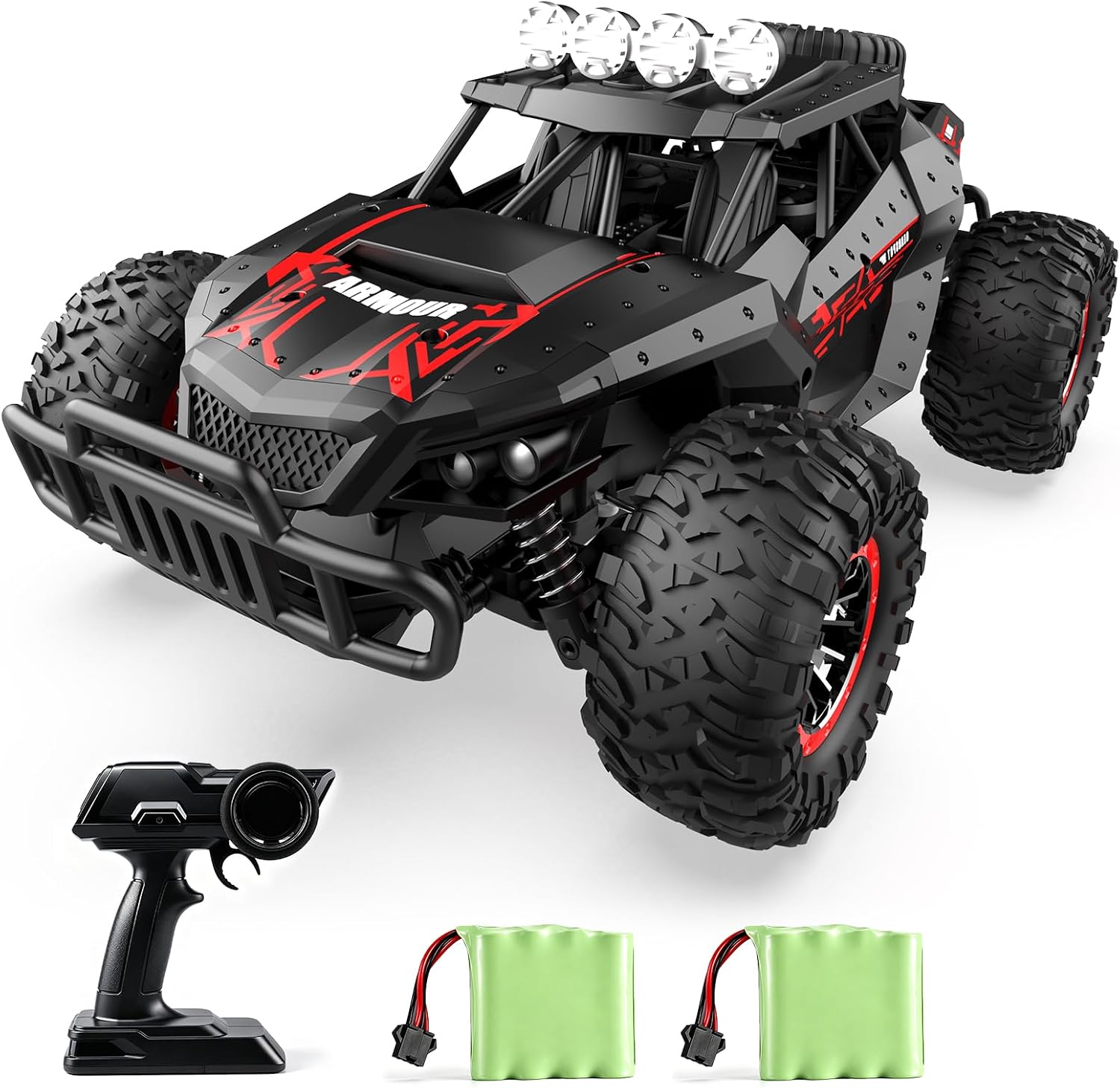 Detalle de rc tech 1803 RC-buggy 1:16 met twee accu’s en 2,4GHz-bediening