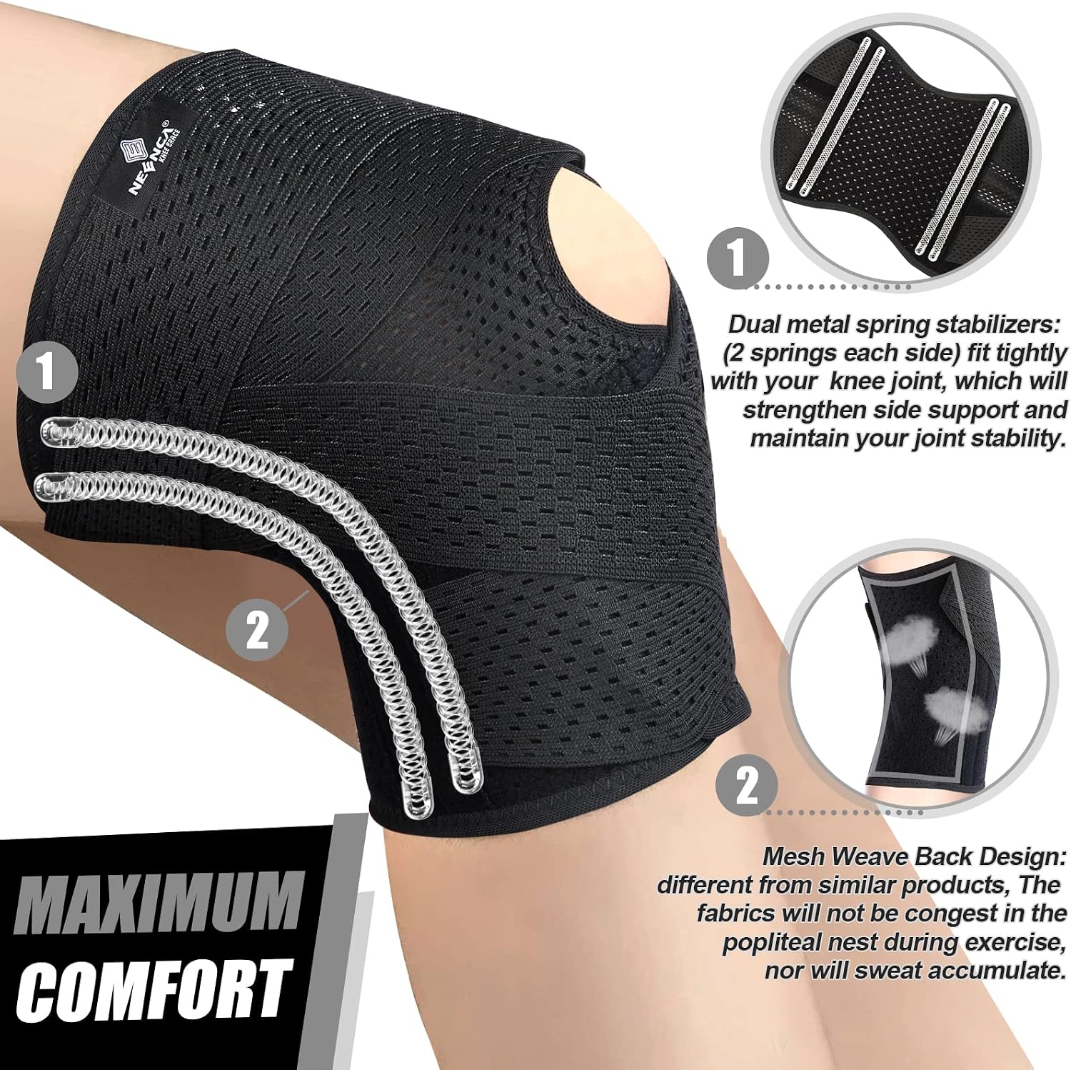 Thumbnail 2 de NEENCA Knee Brace for Knee Pain: Support, Comfort, and Stability in One Wrap