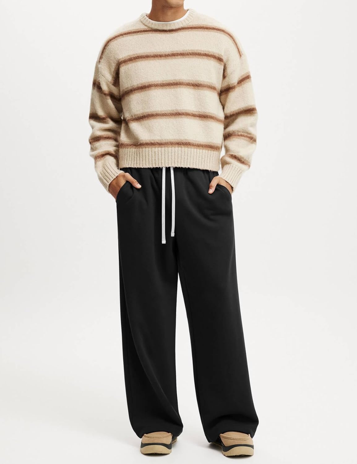 Thumbnail 2 de HeSaYep Men's Fleece Lined Baggy Sweatpants with Pockets