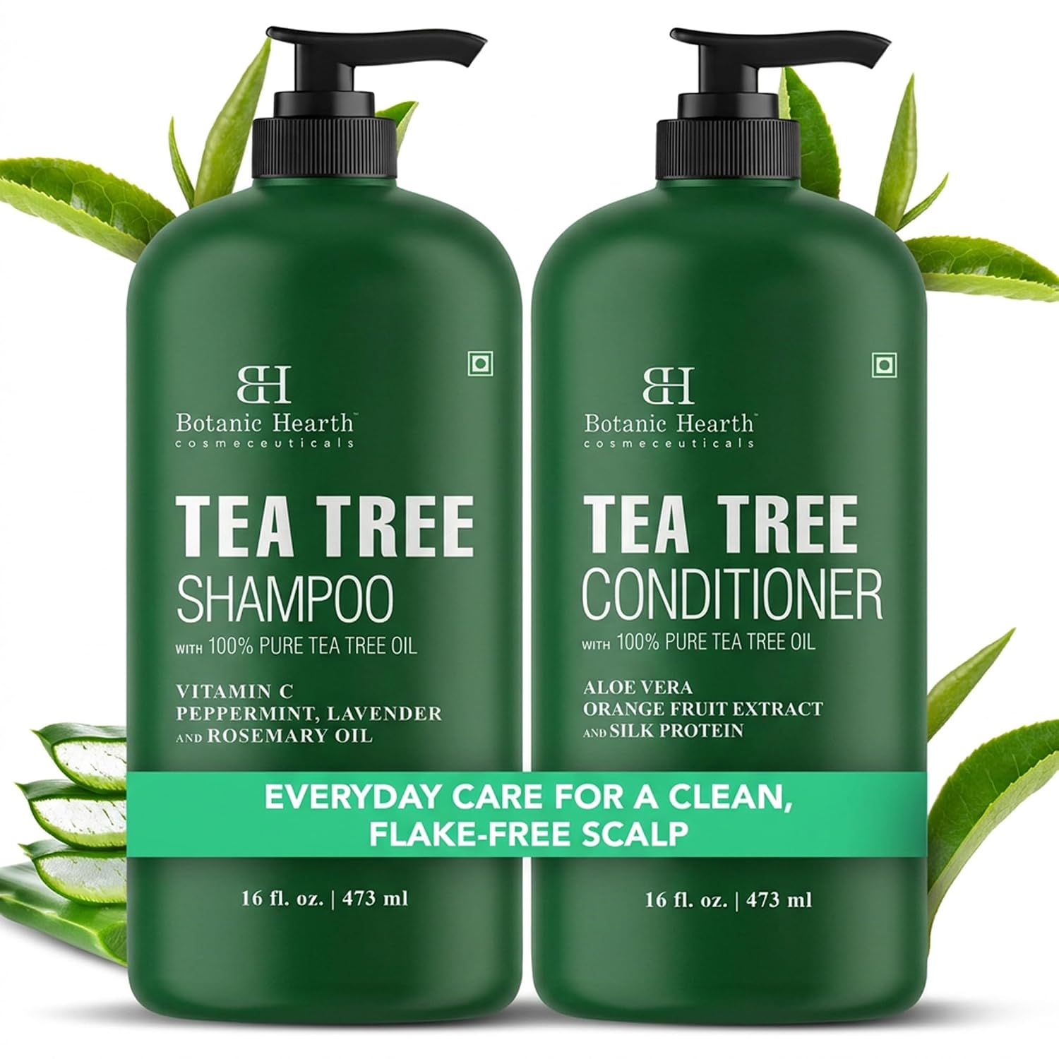 Detalle de Botanic Hearth Tea Tree Shampoo and Conditioner Set 16 fl oz