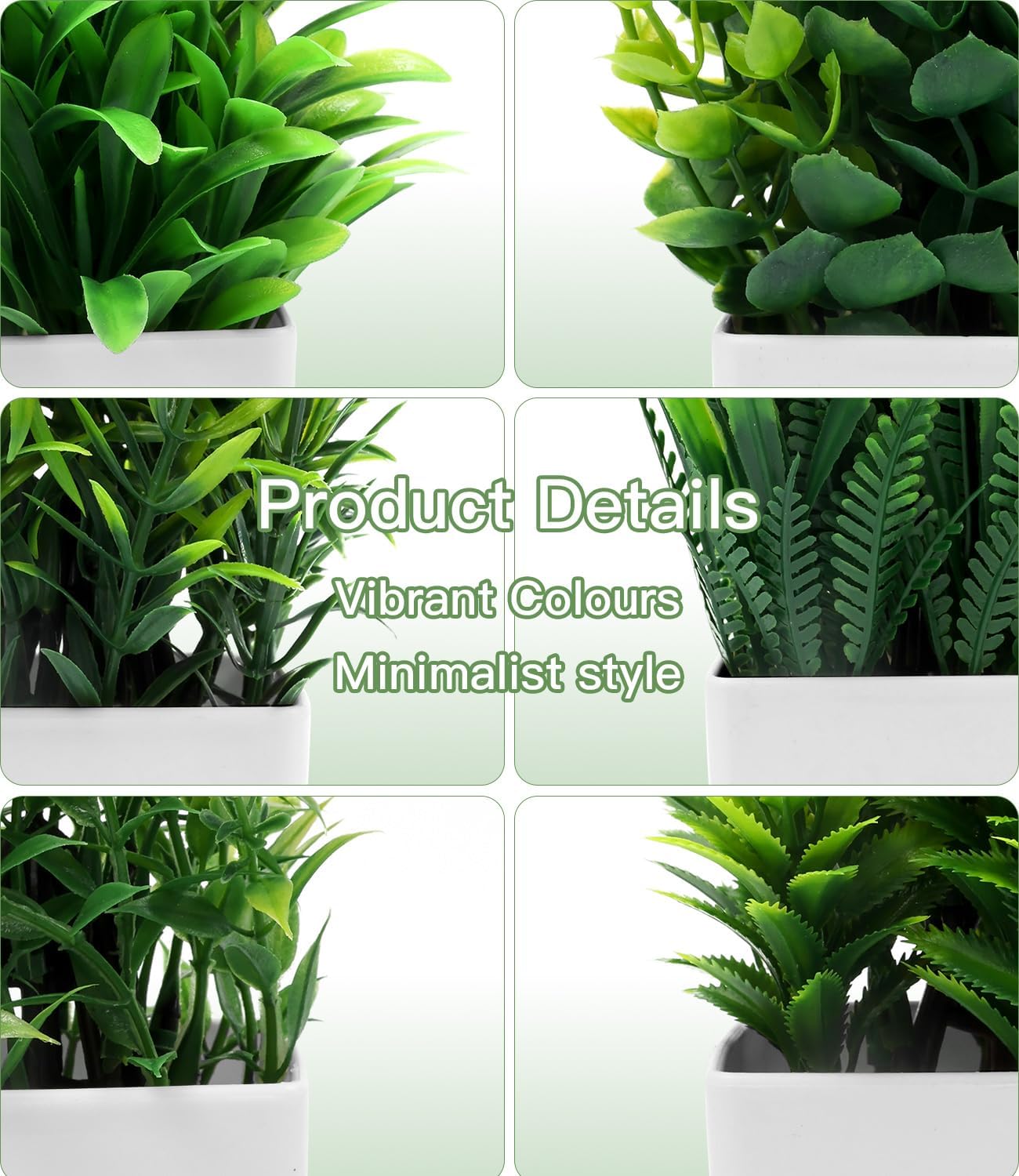 Thumbnail 2 de Cexovo Plantes Artificielles 6 pièces 16–18 cm