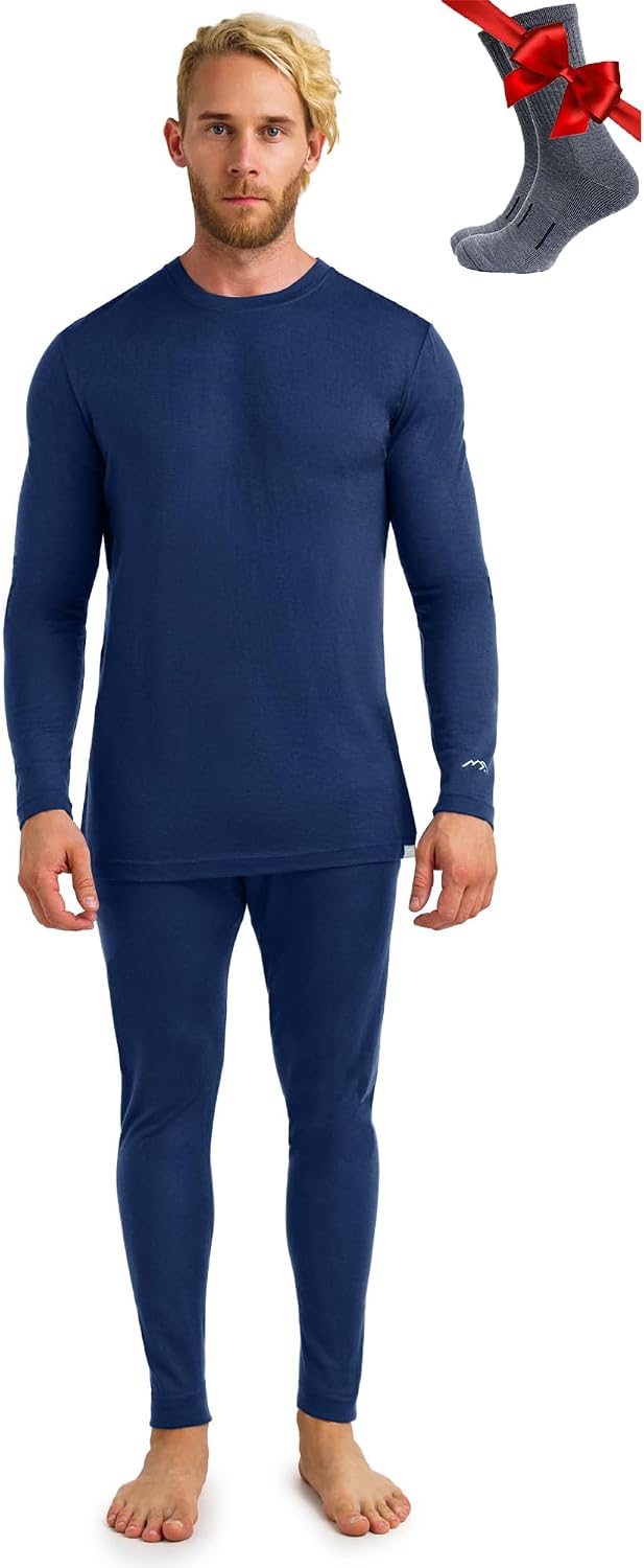 Detalle de Ensemble sous-vêtement merinos 320 g/m²