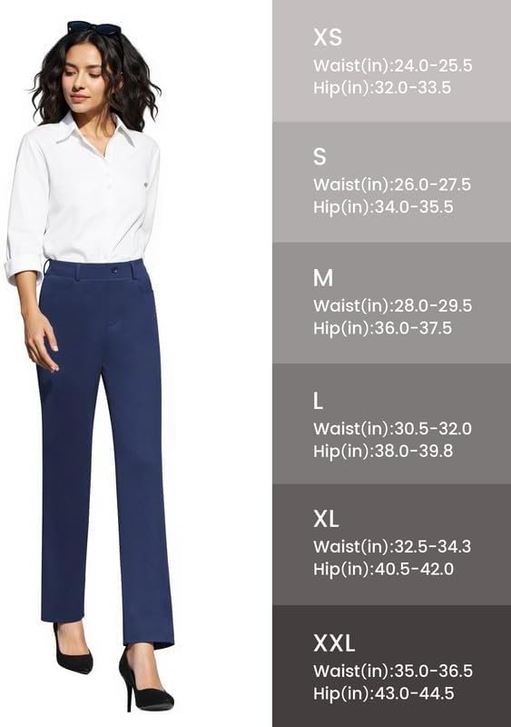 Detalle de JEKAOYI Women's Dress Pants in a Poly-Spandex Blend