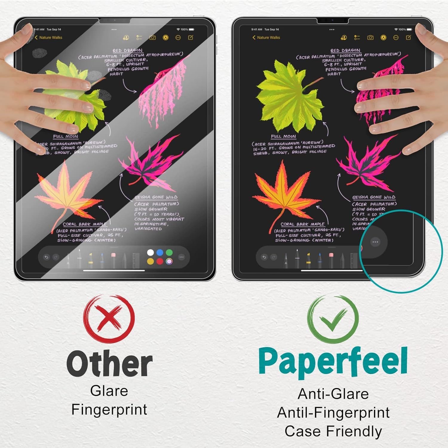 Thumbnail 2 de [2 Stück] Paperfeel Displayschutzfolie für iPad Pro 13 Zoll M5/M4 – matt, papierfühlt sich an